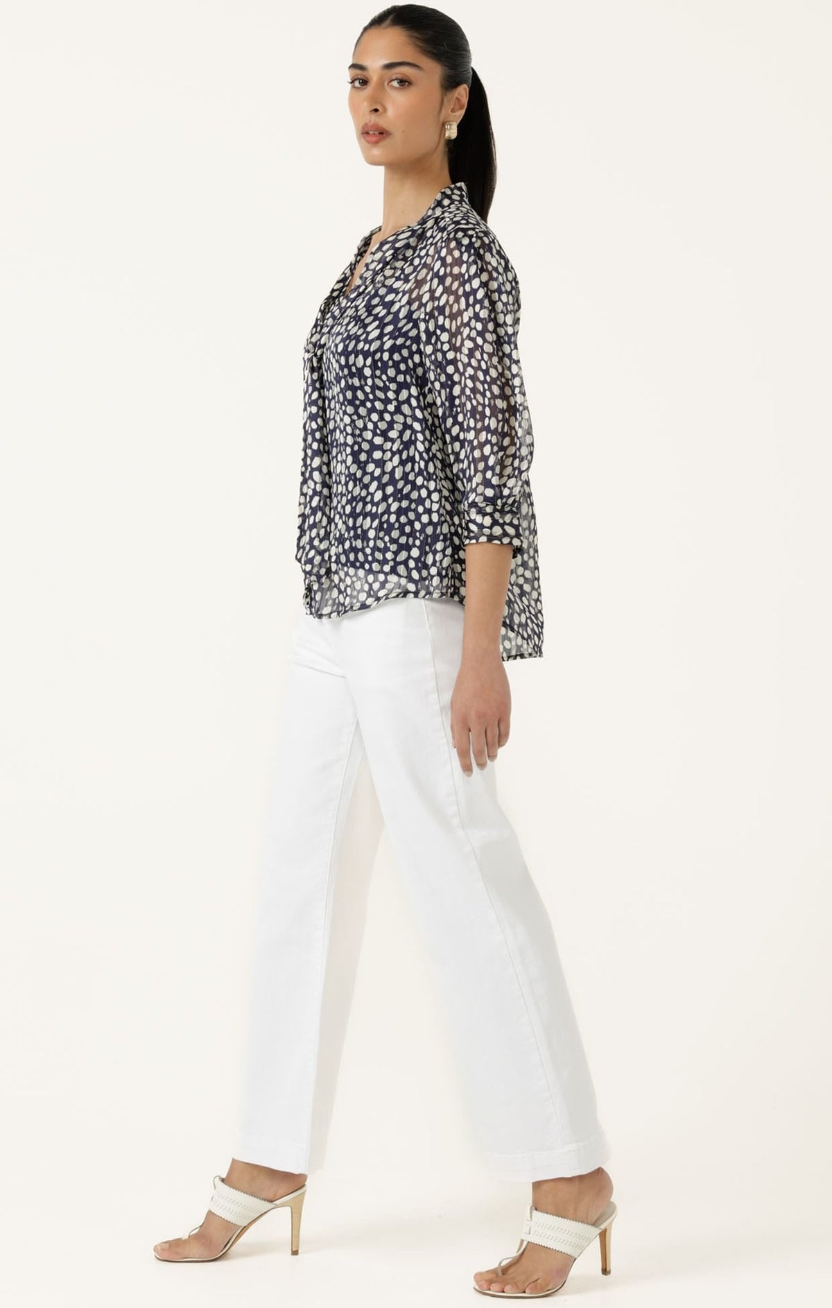 Gabrielle Blouse In Navy by Sacha Drake - image 7