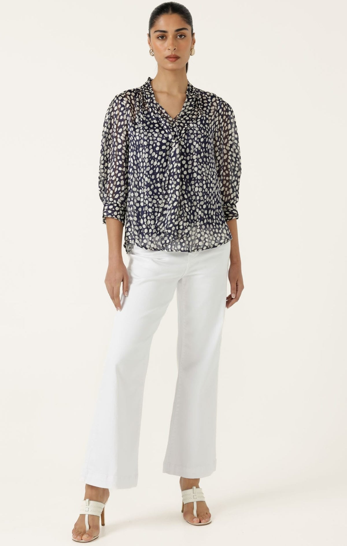 Gabrielle Blouse In Navy by Sacha Drake - image 5