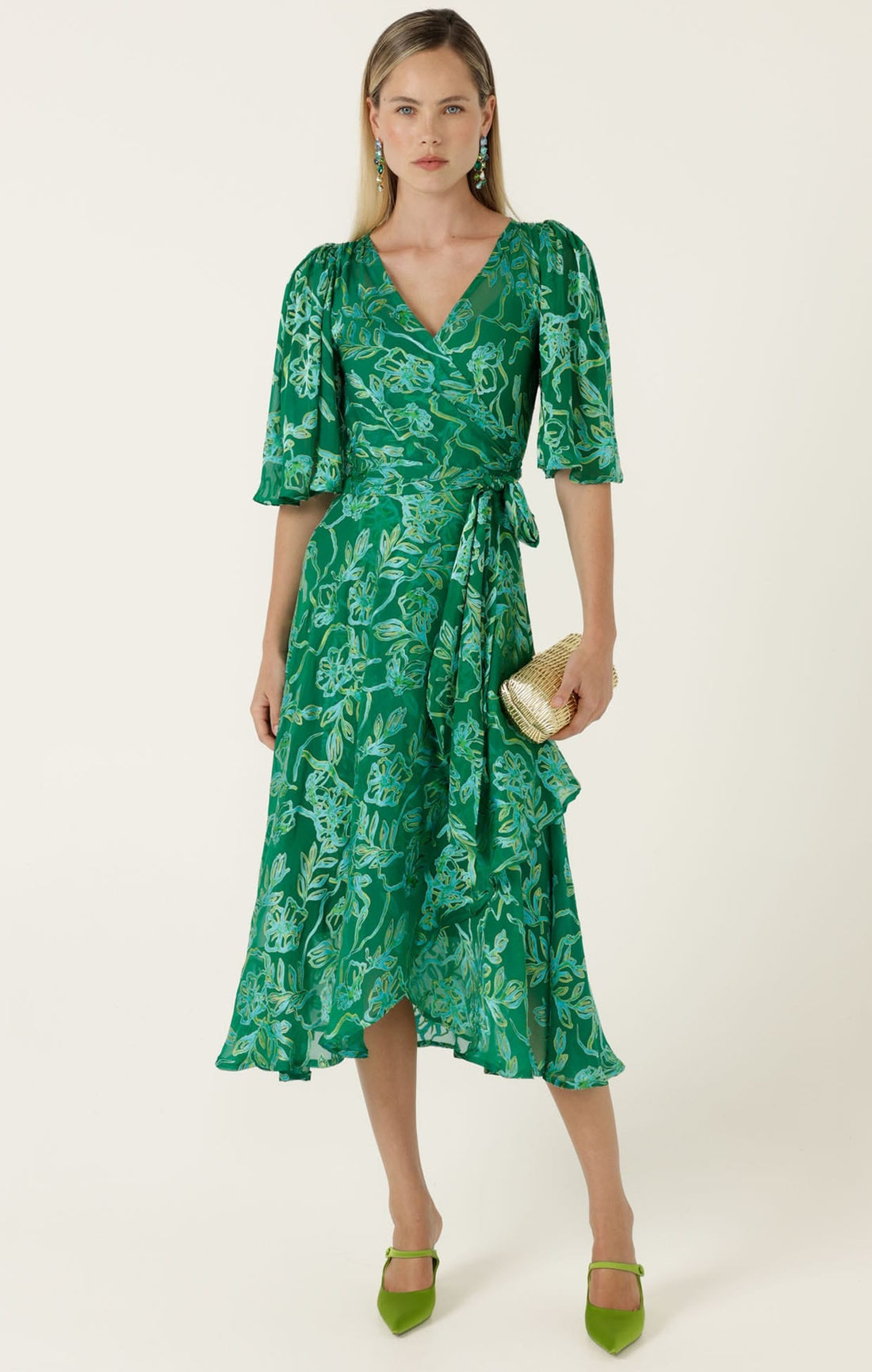 Garden Maze Wrap Dress by Sacha Drake