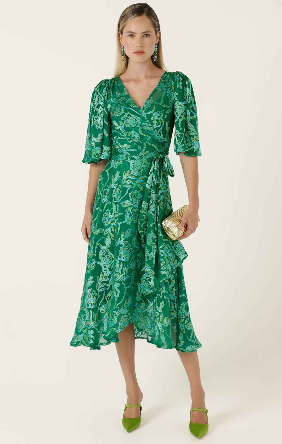 Garden Maze Wrap Dress by Sacha Drake - image 2