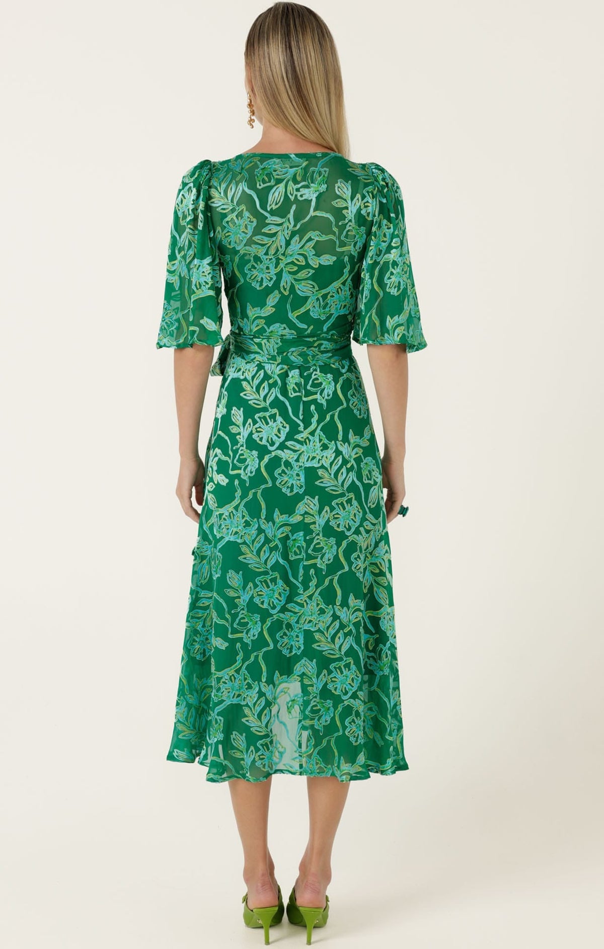 Garden Maze Wrap Dress by Sacha Drake - image 9