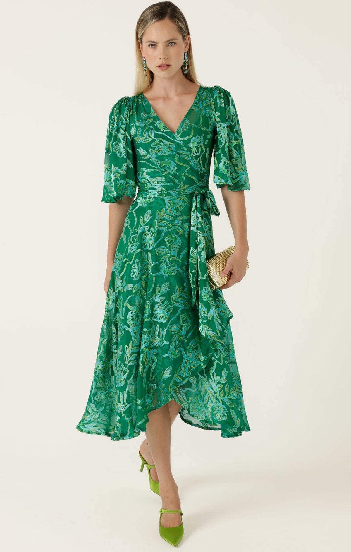 Garden Maze Wrap Dress by Sacha Drake - image 6