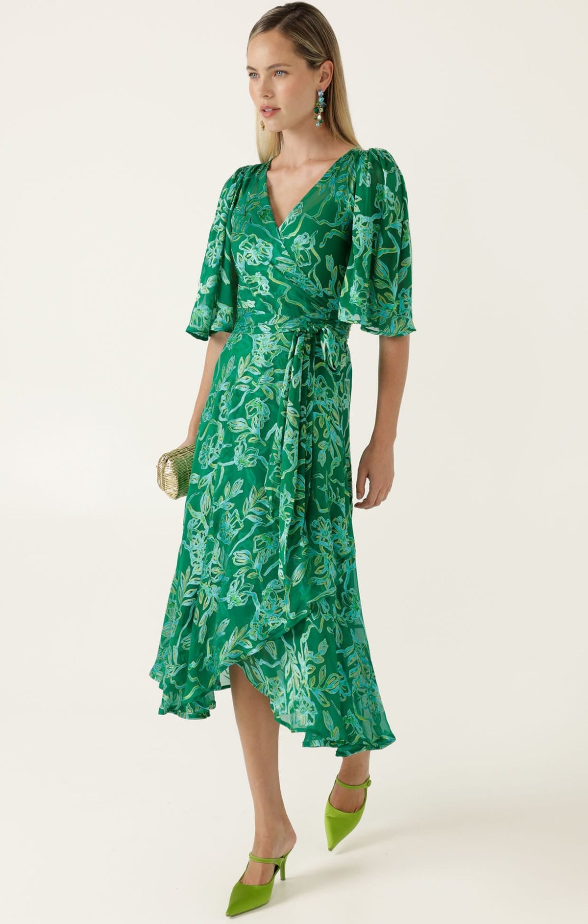 Garden Maze Wrap Dress by Sacha Drake - image 8