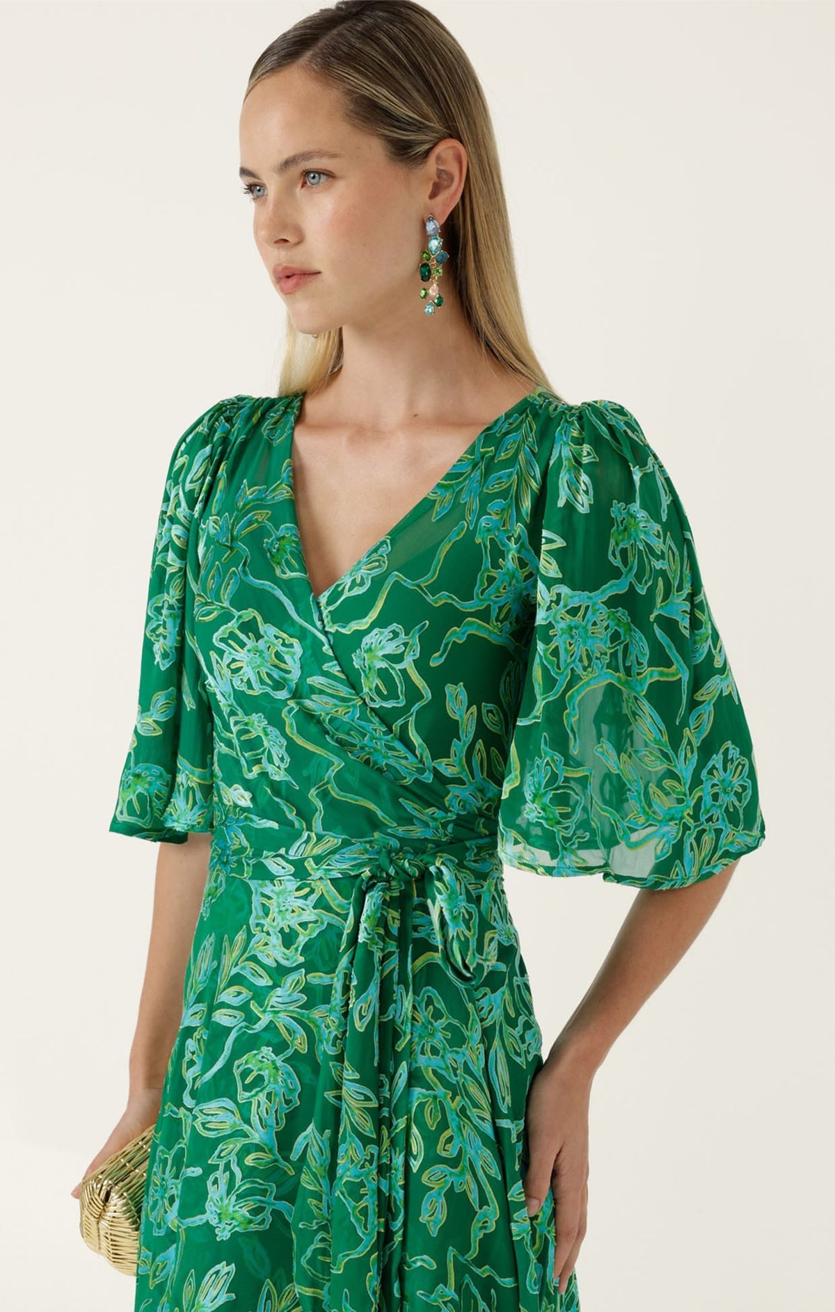 Garden Maze Wrap Dress by Sacha Drake - image 4
