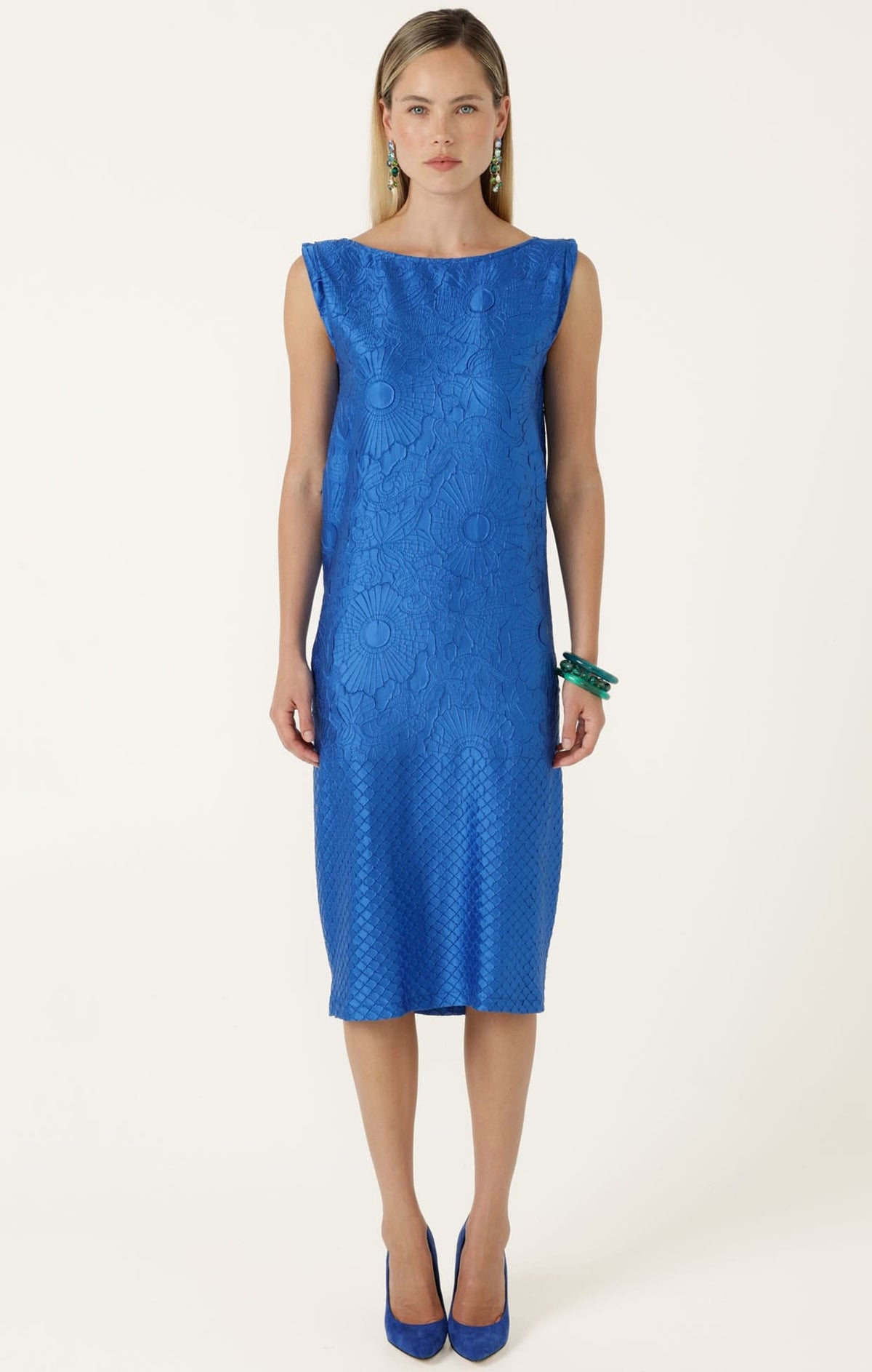 Gentian Dress In Blue by Sacha Drake - image 3