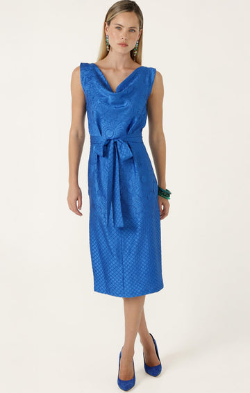 Gentian Dress In Blue by Sacha Drake