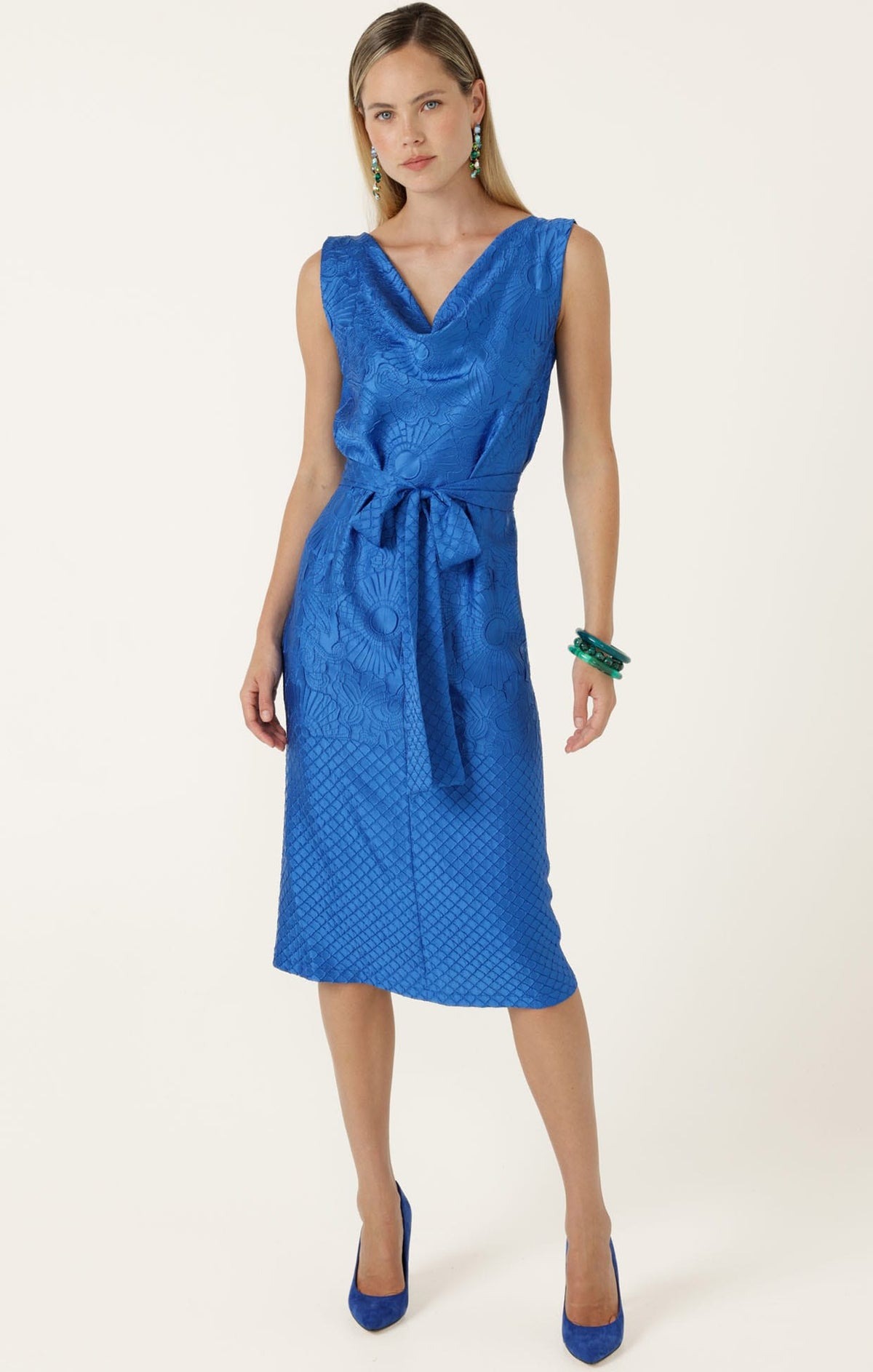 Gentian Dress In Blue by Sacha Drake - image 4
