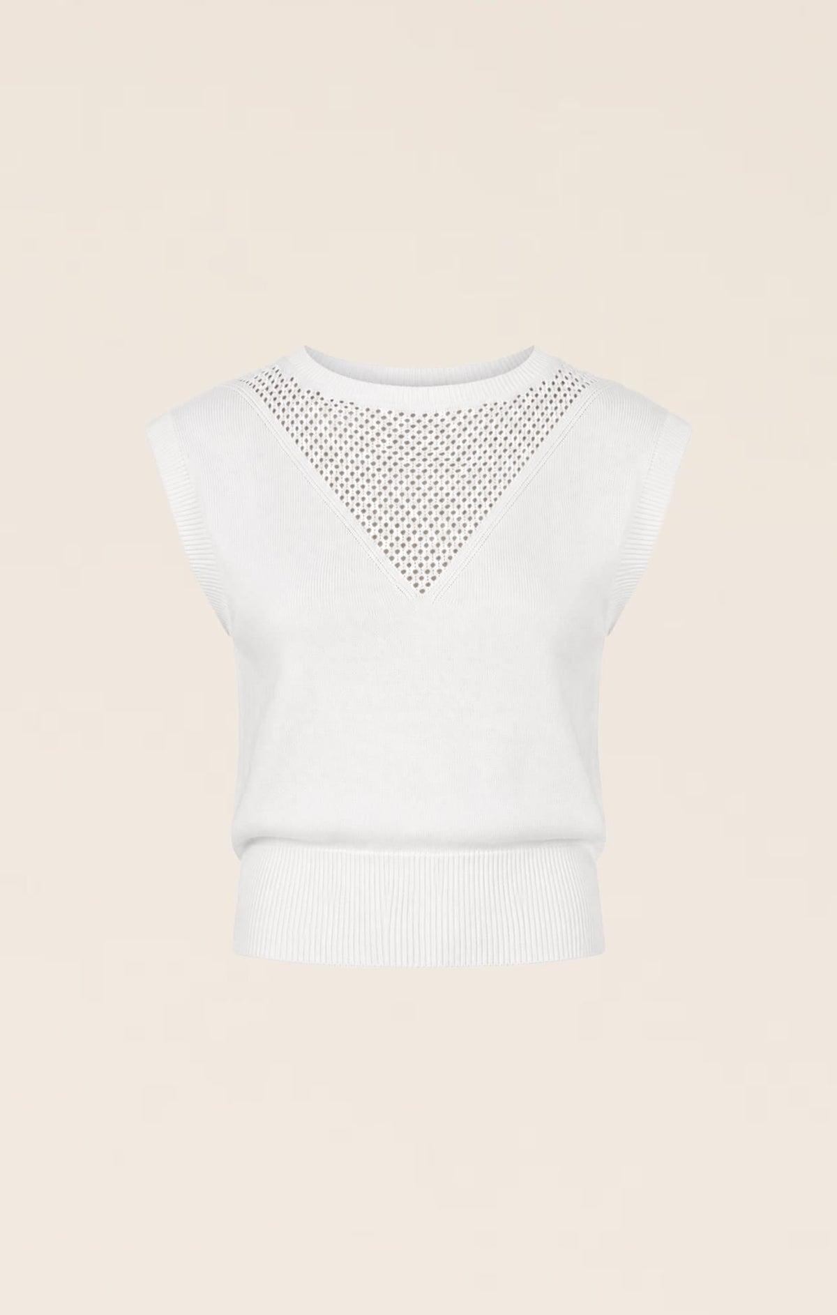 Chloe Knit Top In White by Sacha Drake - image 9