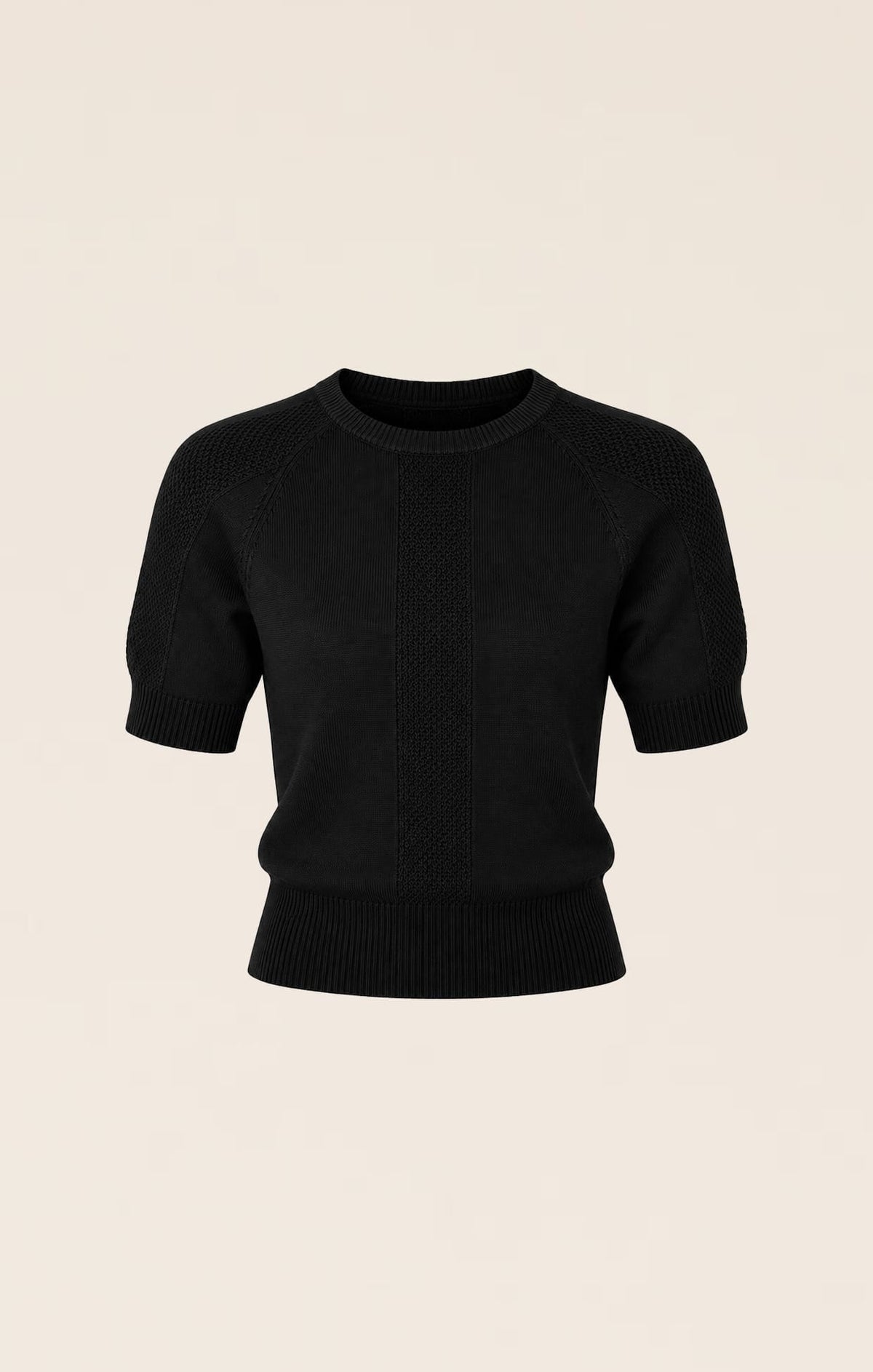 Raglan Knit Top In Black by Sacha Drake - image 6