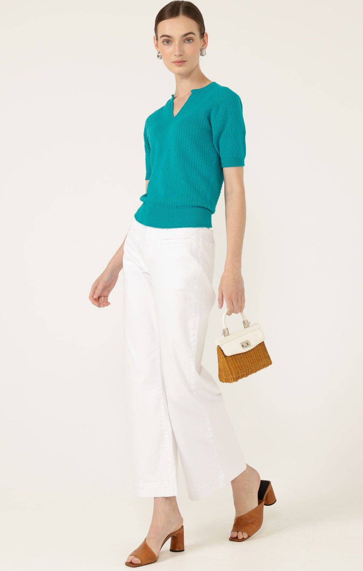 Freya Wide Leg Jean In White by Sacha Drake - image 5