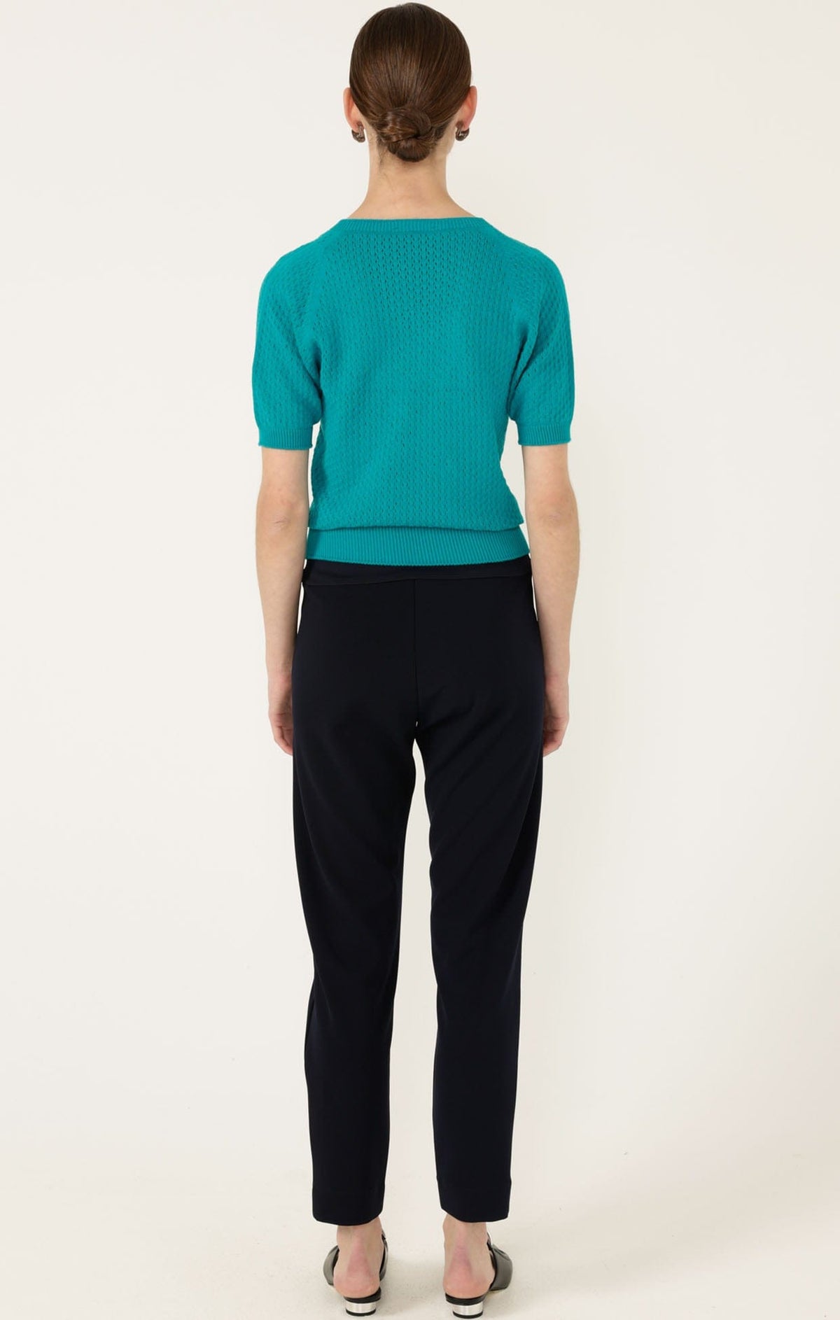 Henley Knit Top In Sea Green by Sacha Drake - image 7