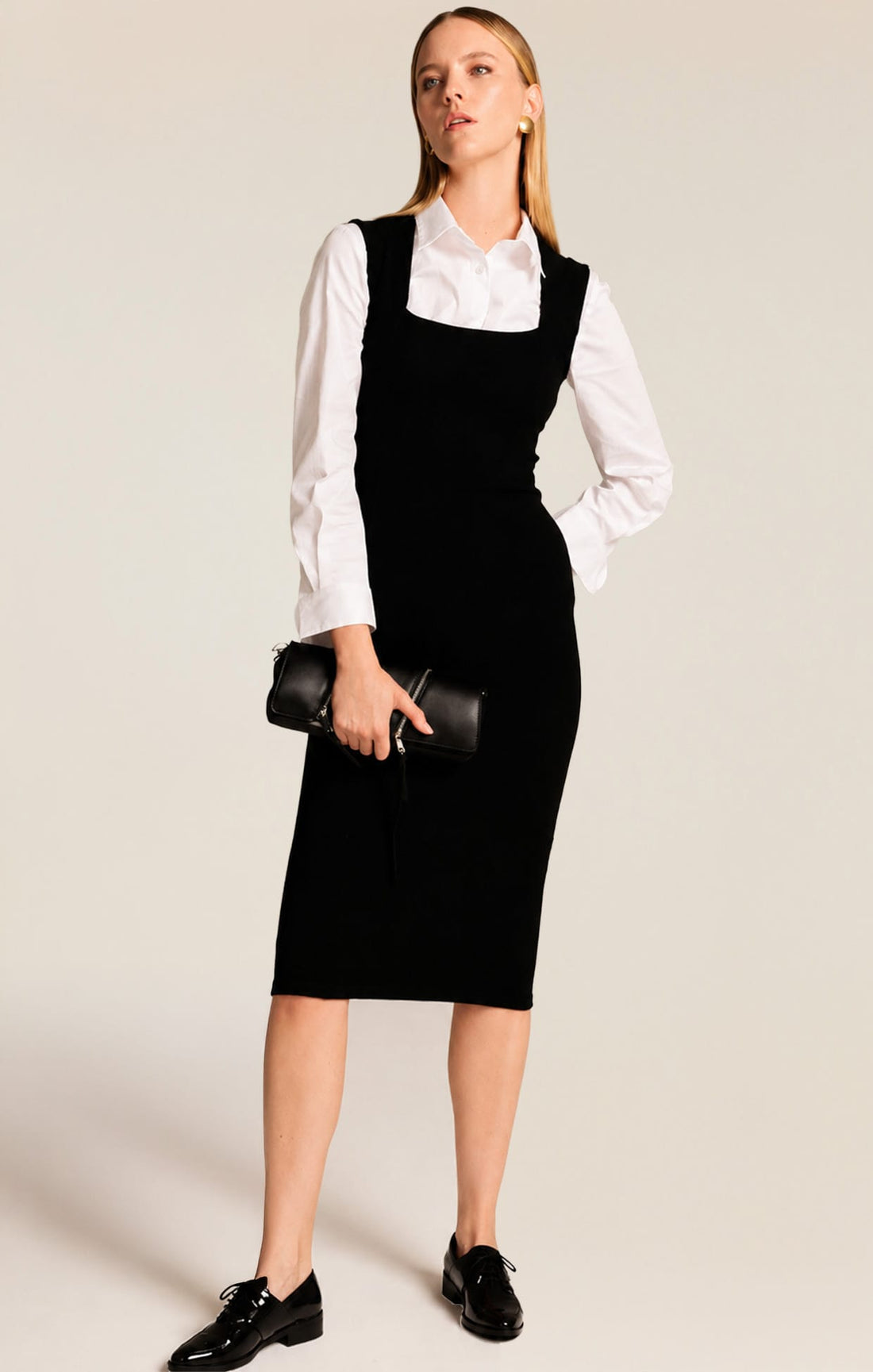 Iris Cap Sleeve Dress In Black by Sacha Drake