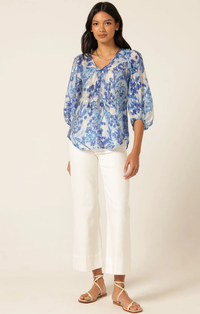 Kassiopi cotton top metallic women Australia
