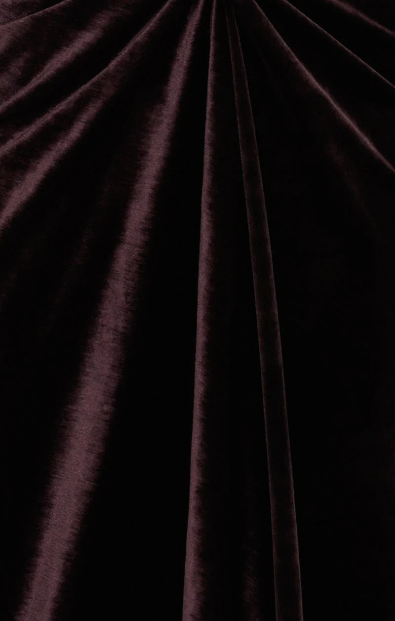 LAVISH COWL DRESS IN AMETHYST