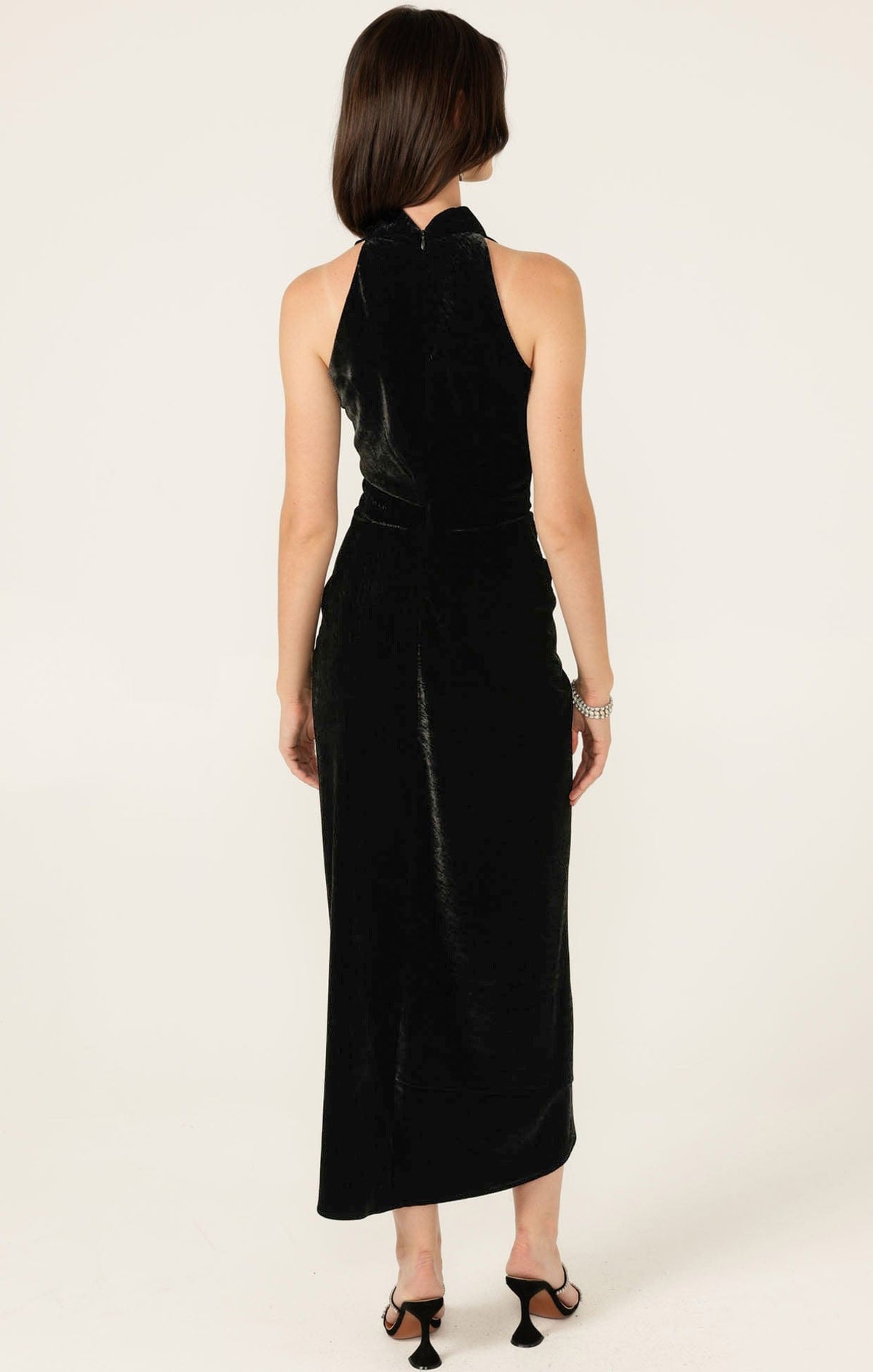 Lavish Cowl Dress In Black by Sacha Drake - image 8