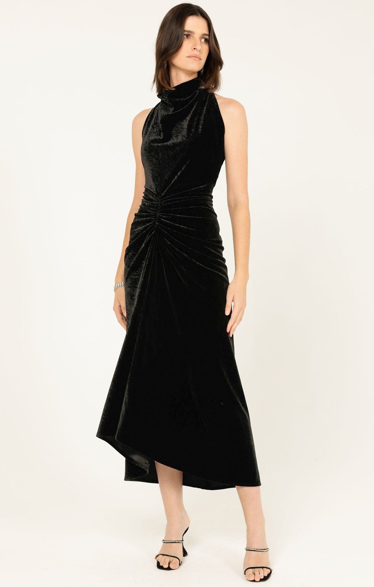 Lavish Cowl Dress In Black by Sacha Drake - image 2