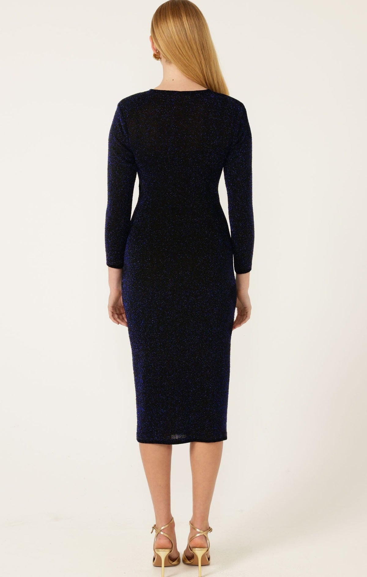 Lenora Midi Dress In Midnight by Sacha Drake - image 8