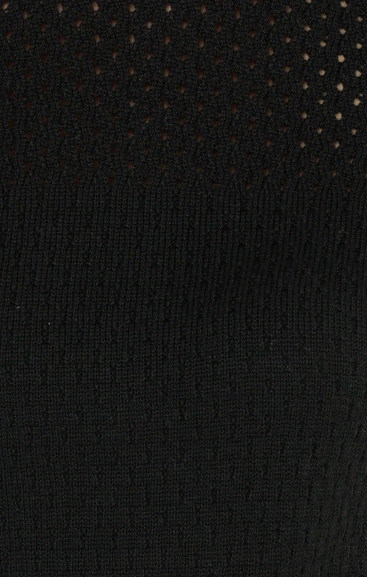 3/4 Sleeve Ripple Knit Top In Black by Sacha Drake - image 9