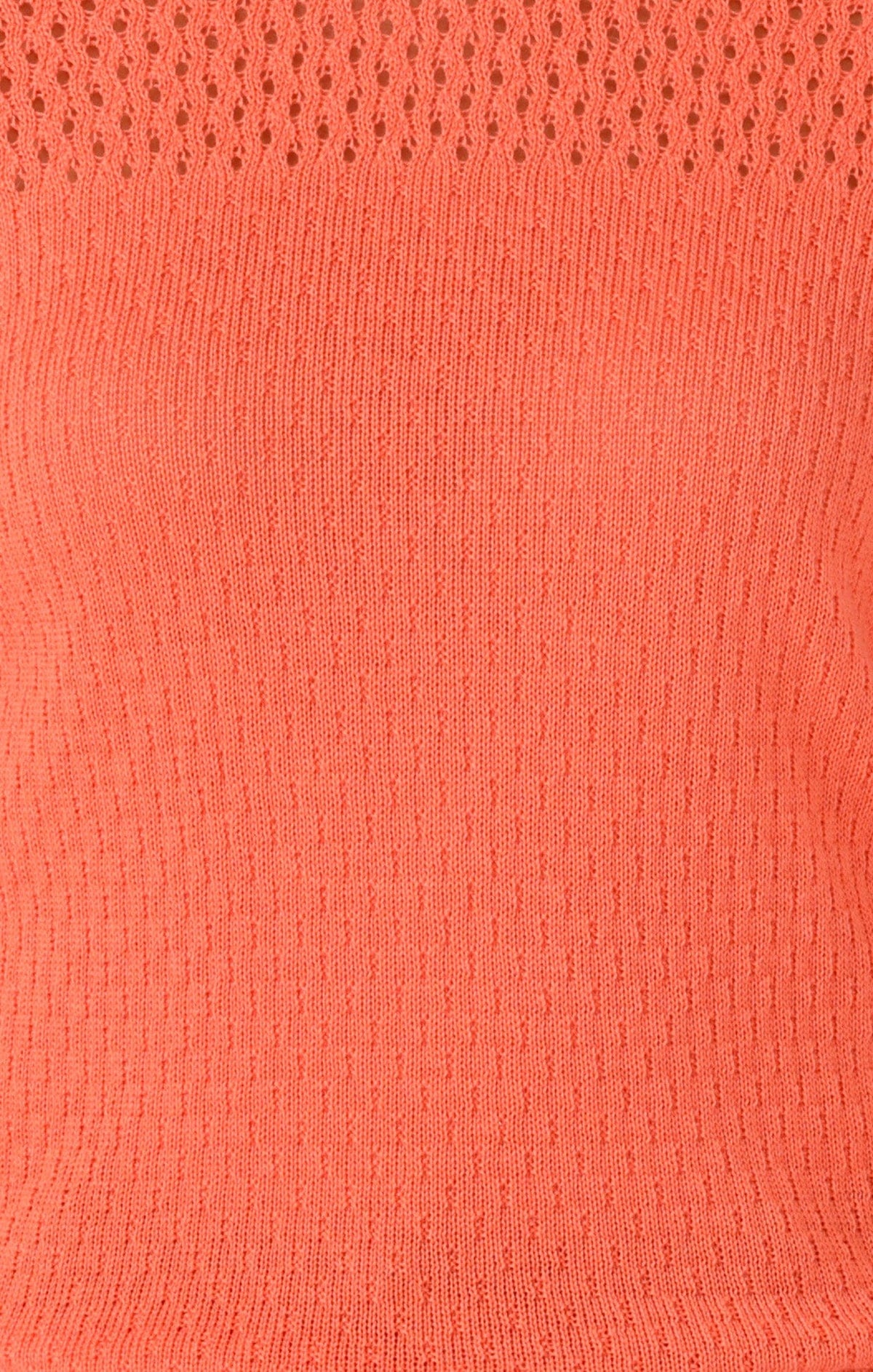 Long Sleeve Ripple Knit Top In Coral by Sacha Drake - image 8