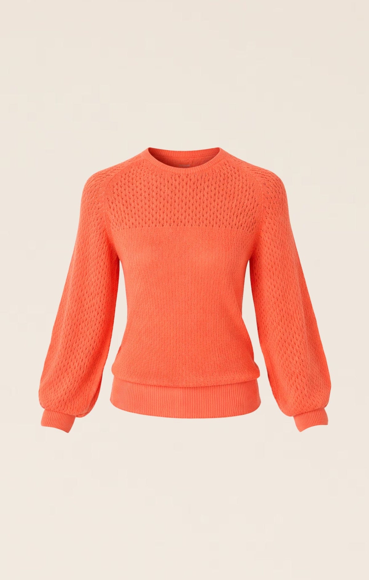 Long Sleeve Ripple Knit Top In Coral by Sacha Drake - image 9