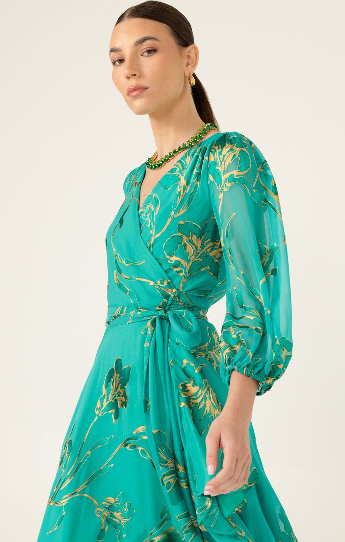 Lorelei Wrap Midi Dress by Sacha Drake - image 4