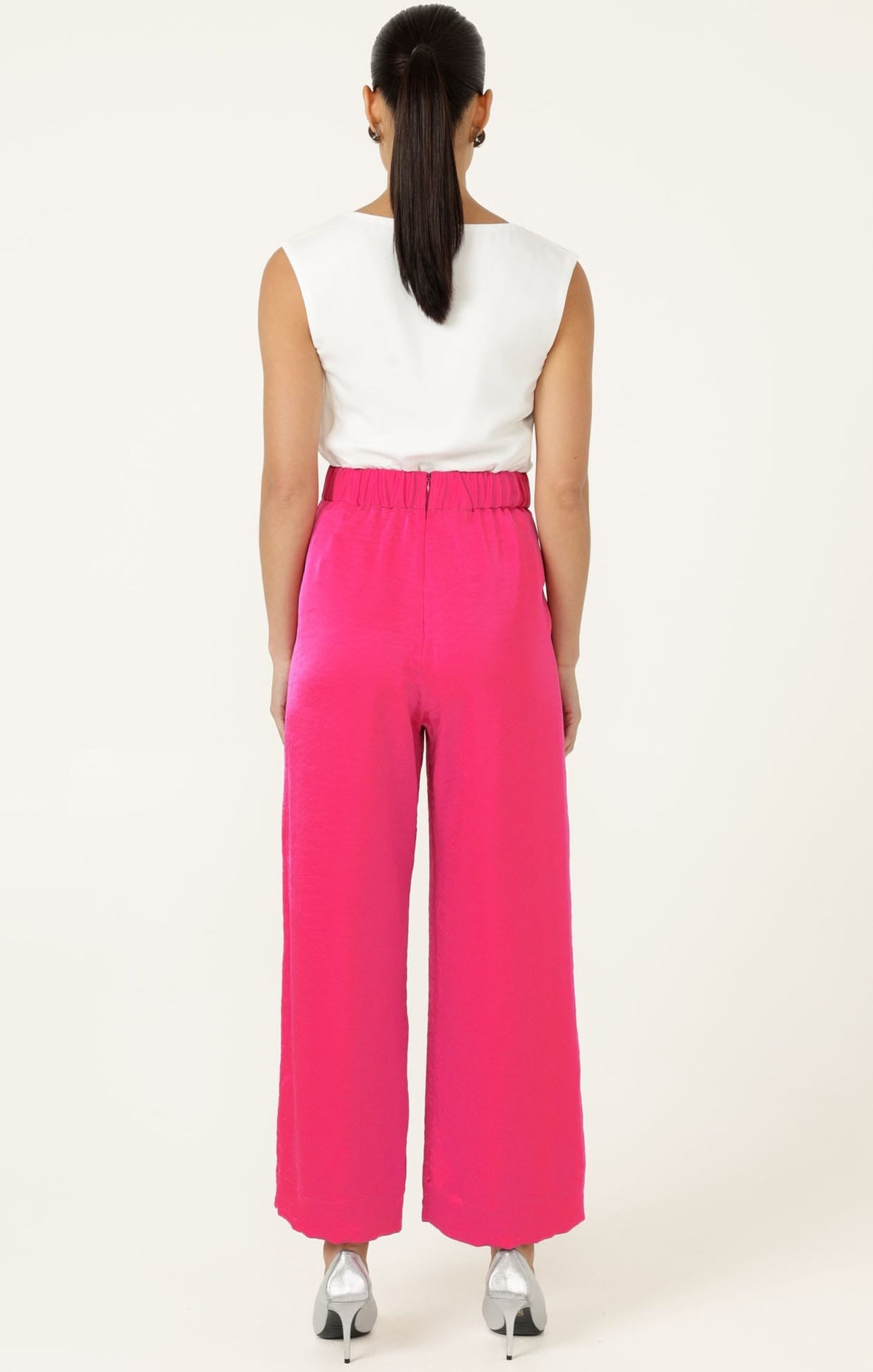 Luxe Pleated Trouser In Pink by Sacha Drake - image 8