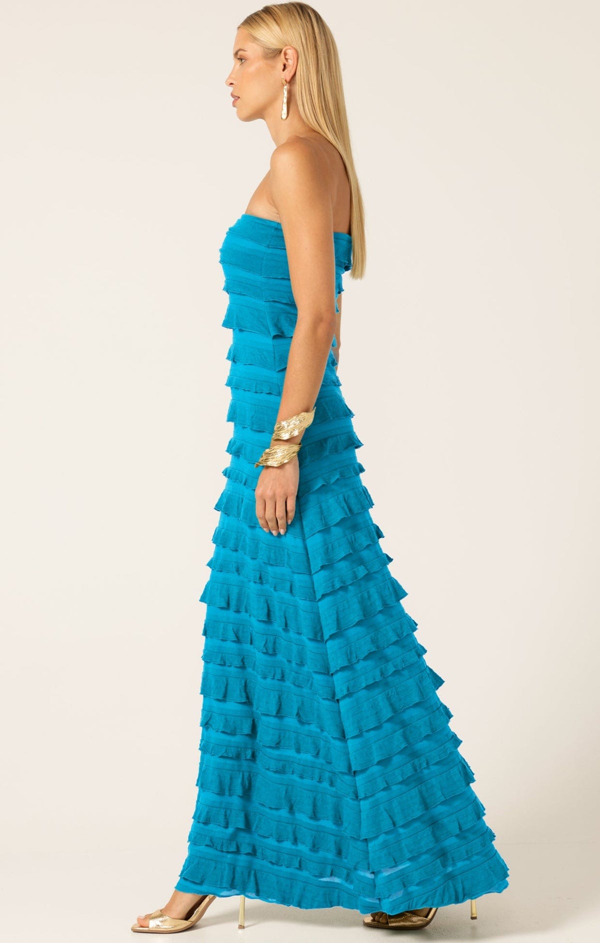 Maddison Dress In Aqua Blue by Sacha Drake - image 9
