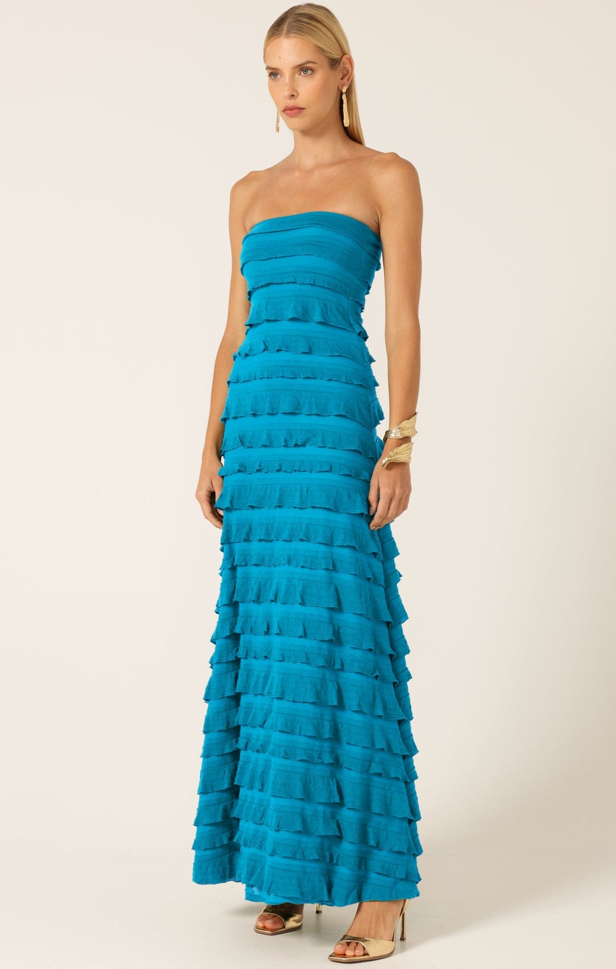 Maddison Dress In Aqua Blue by Sacha Drake - image 8