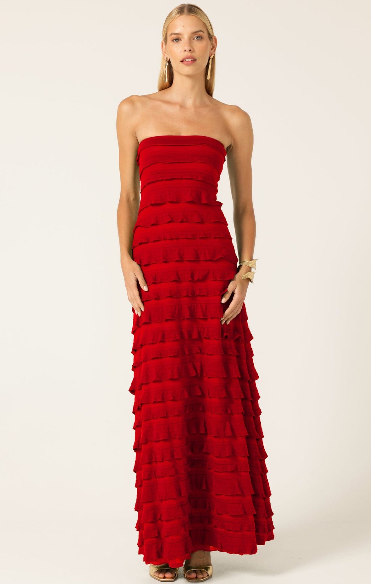 Maddison Dress In Cherry by Sacha Drake - image 3