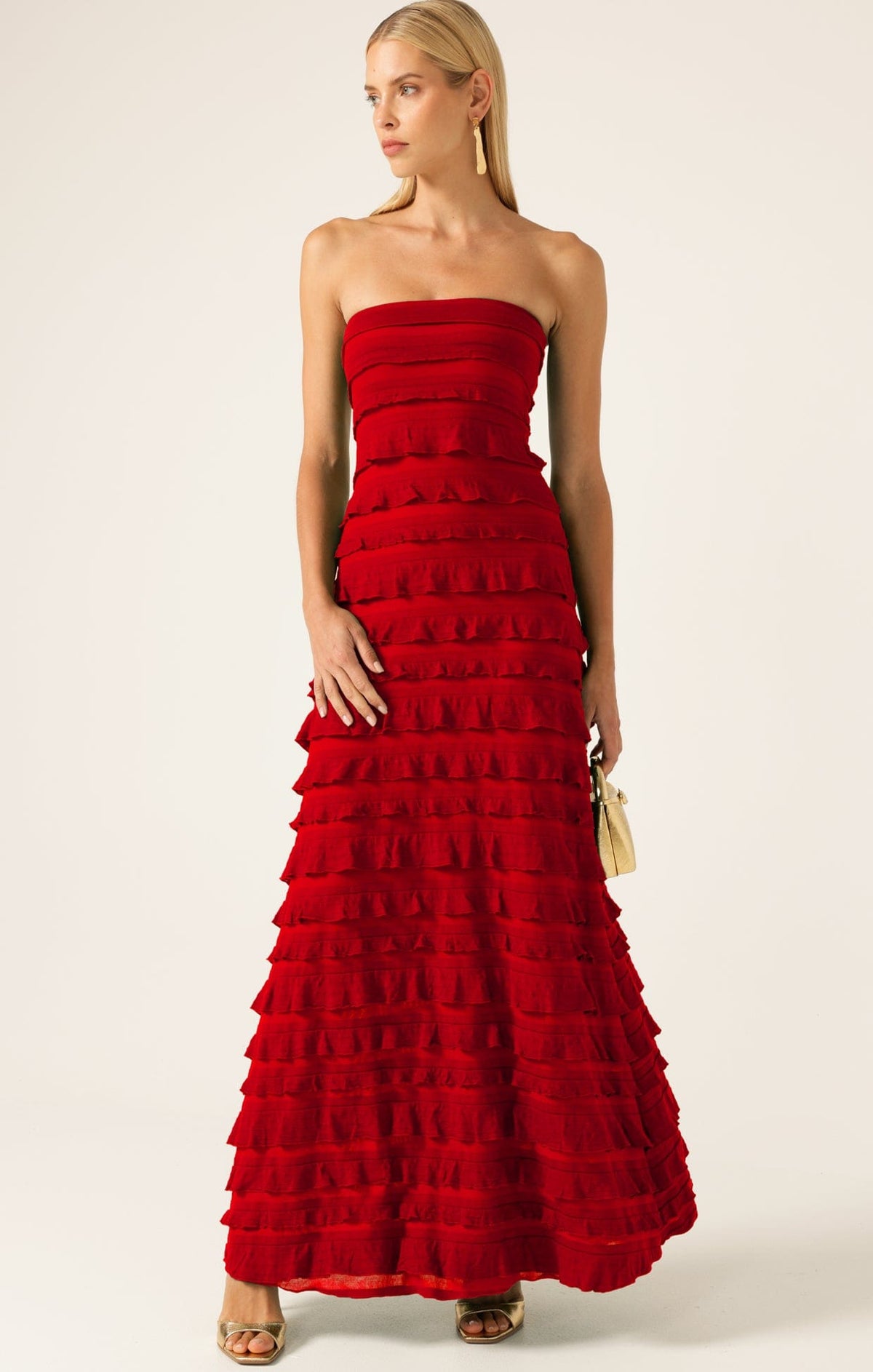 Maddison Dress In Cherry by Sacha Drake - image 5