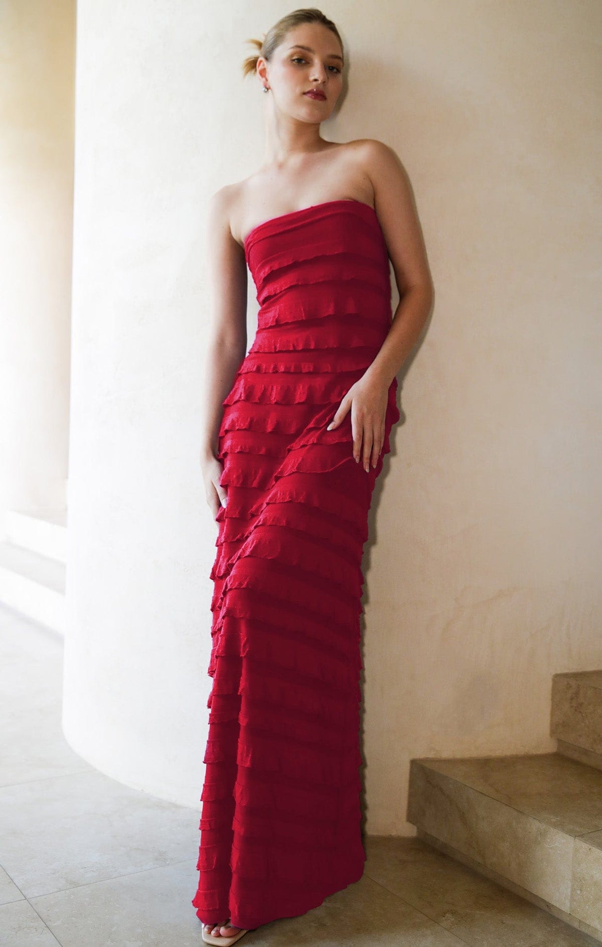 Maddison Dress In Cherry by Sacha Drake - image 4