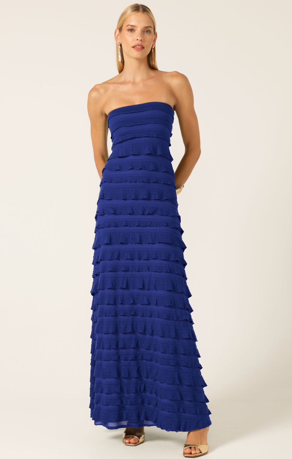 Maddison Maxi Dress In Sapphire by Sacha Drake