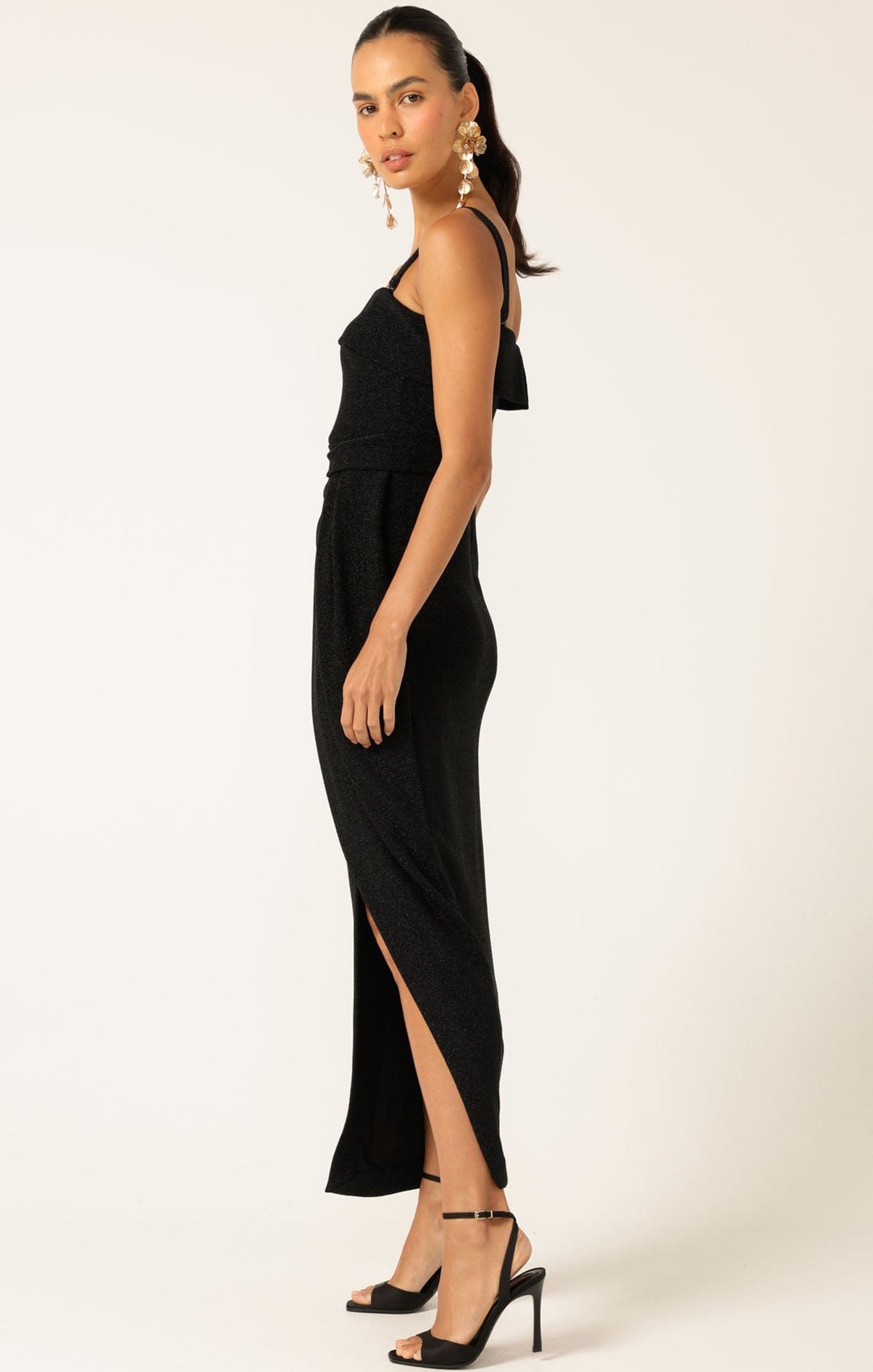 Merle Strapless Maxi Dress In Black by Sacha Drake - image 7