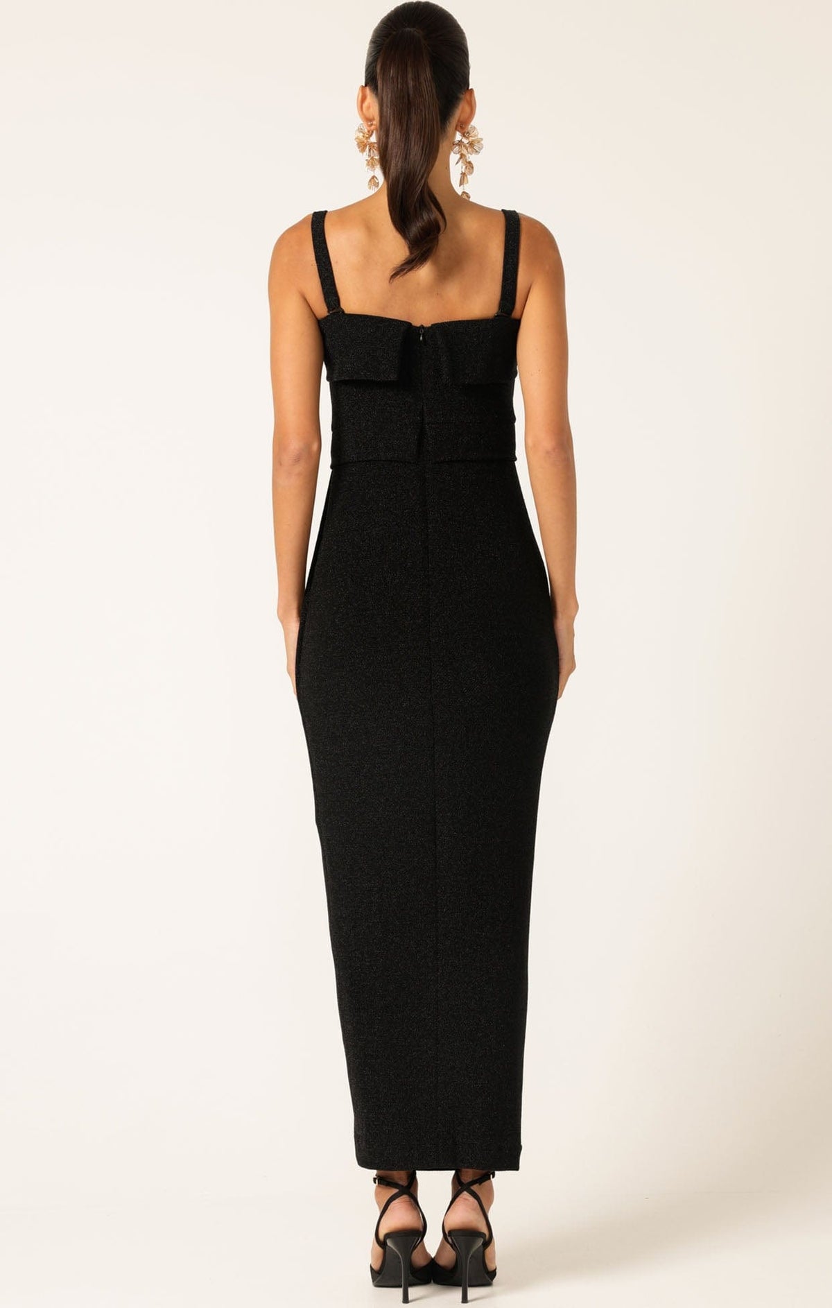 Merle Strapless Maxi Dress In Black by Sacha Drake - image 8