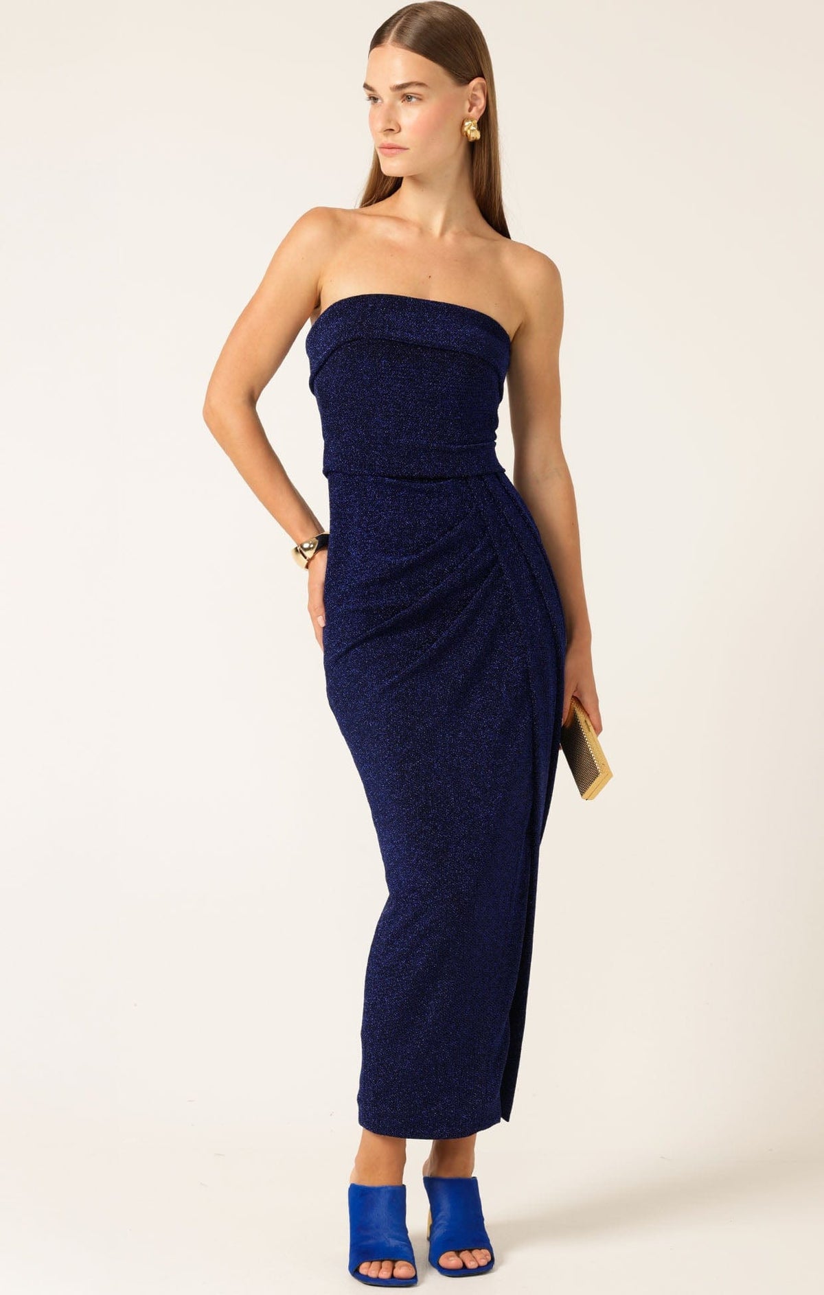 Merle Strapless Maxi Dress Sapphire by Sacha Drake - image 3