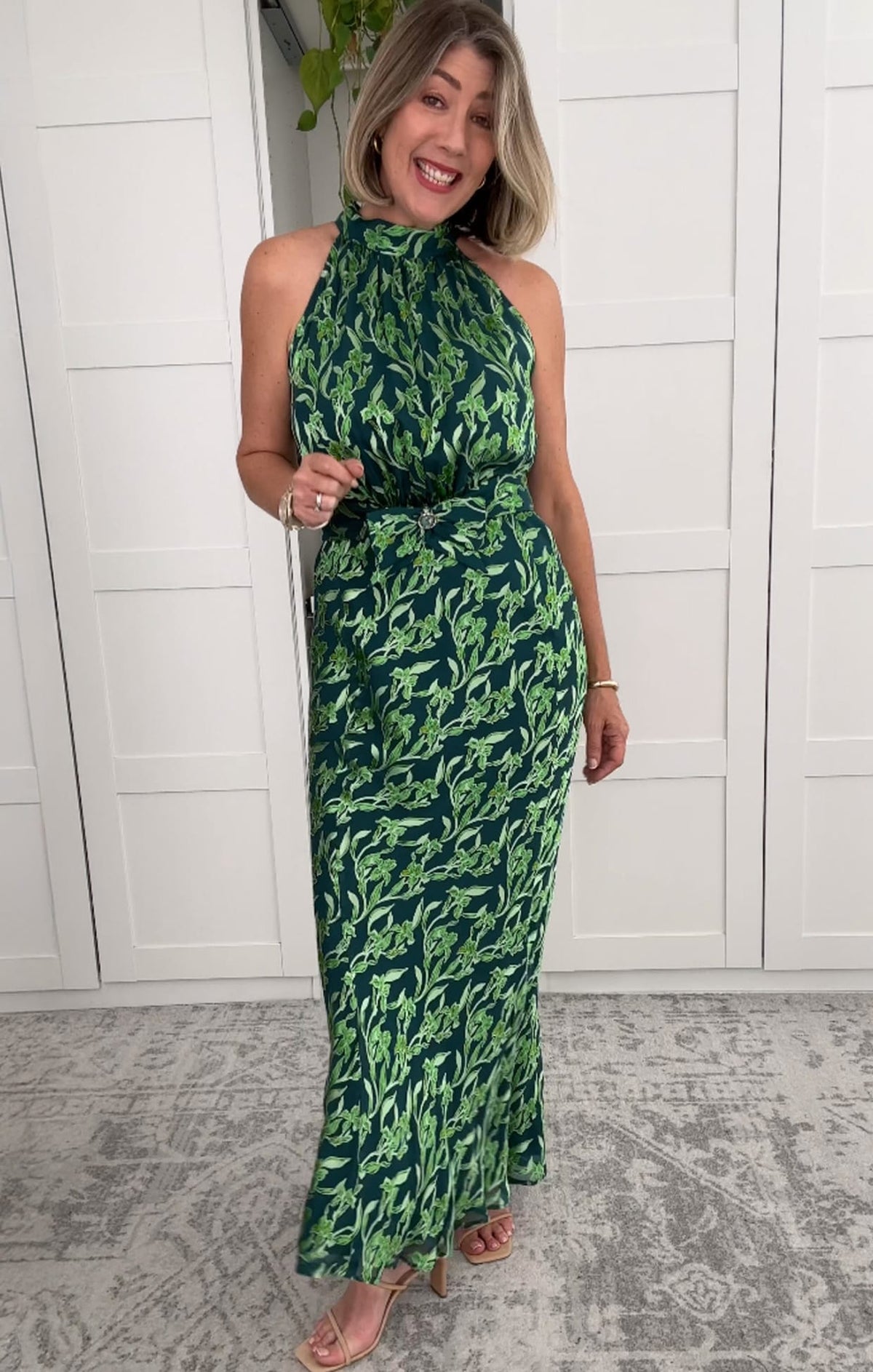 Priscilla Halter Bias Dress by Sacha Drake - image 5