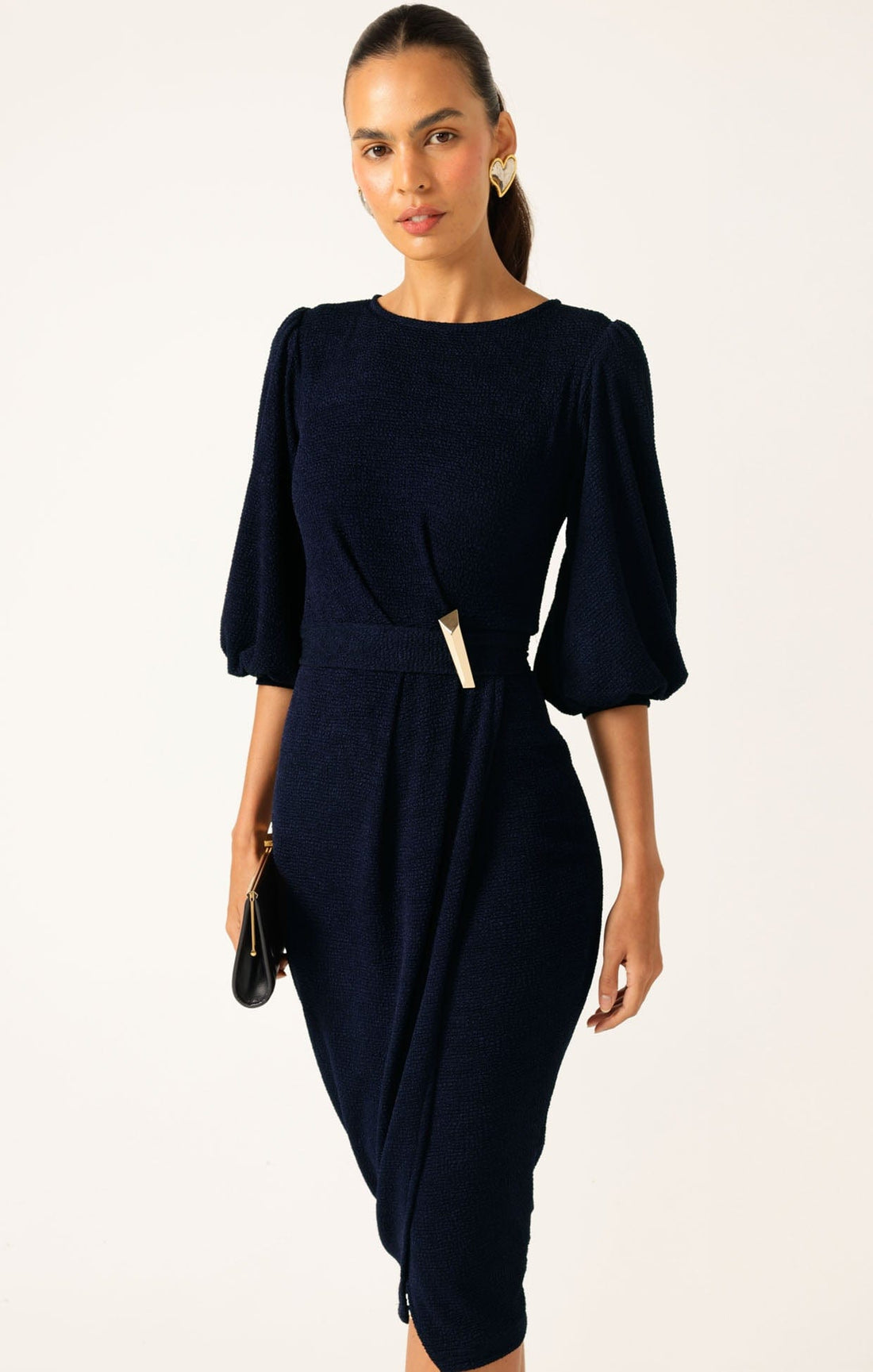 Nicole Dress Navy by Sacha Drake