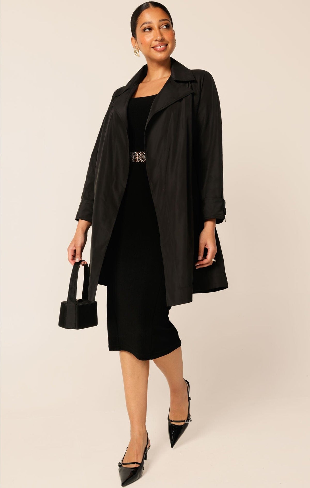 Iris Dress 3/4 Sleeve In Black by Sacha Drake - image 4