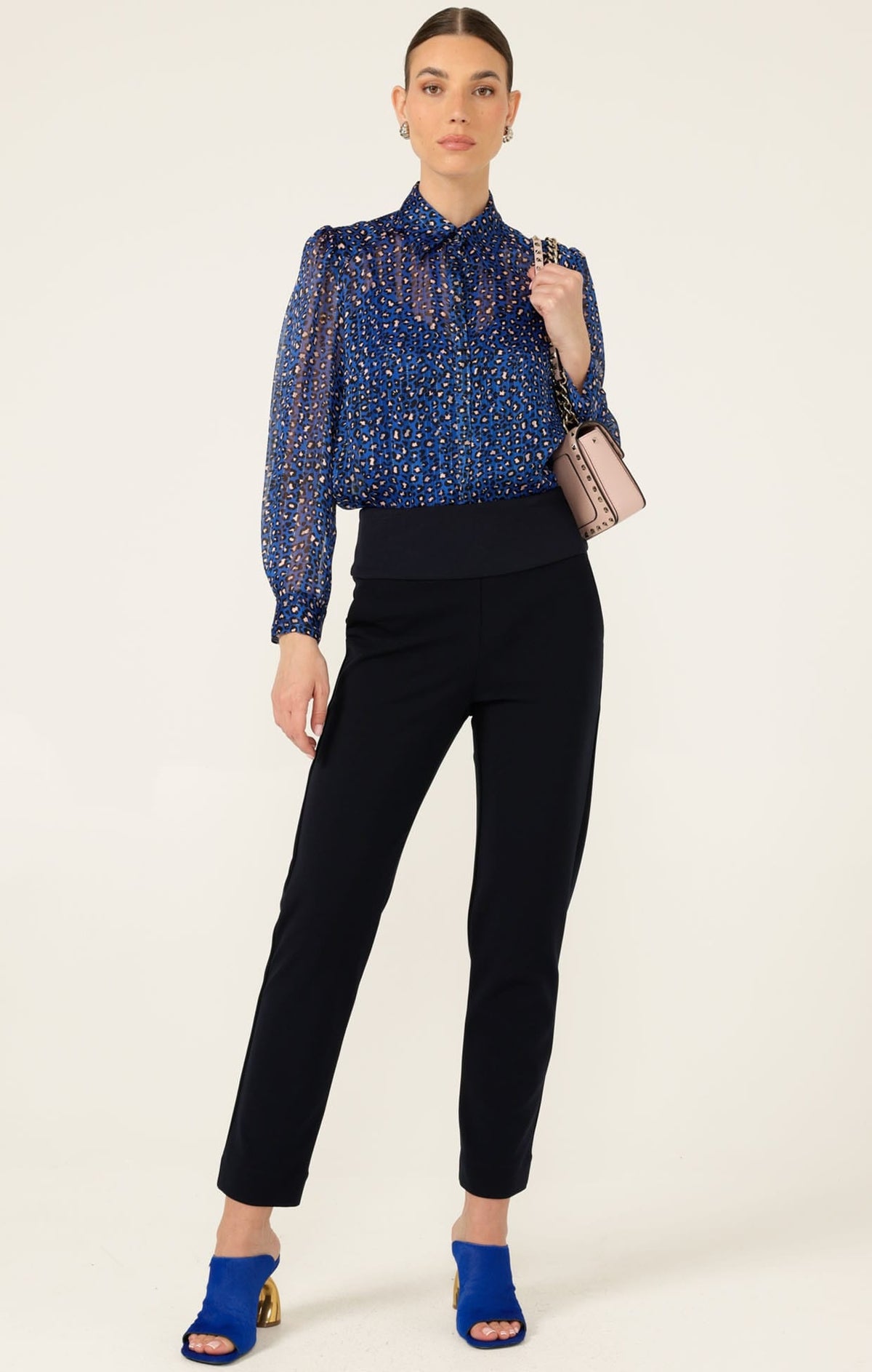 Tapered Leg Pant In Navy by Sacha Drake - image 6