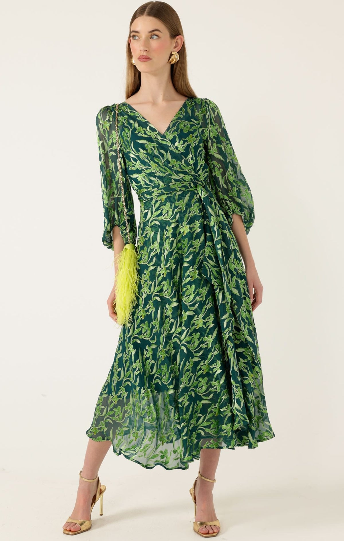 Orchid Wrap Dress by Sacha Drake - image 3