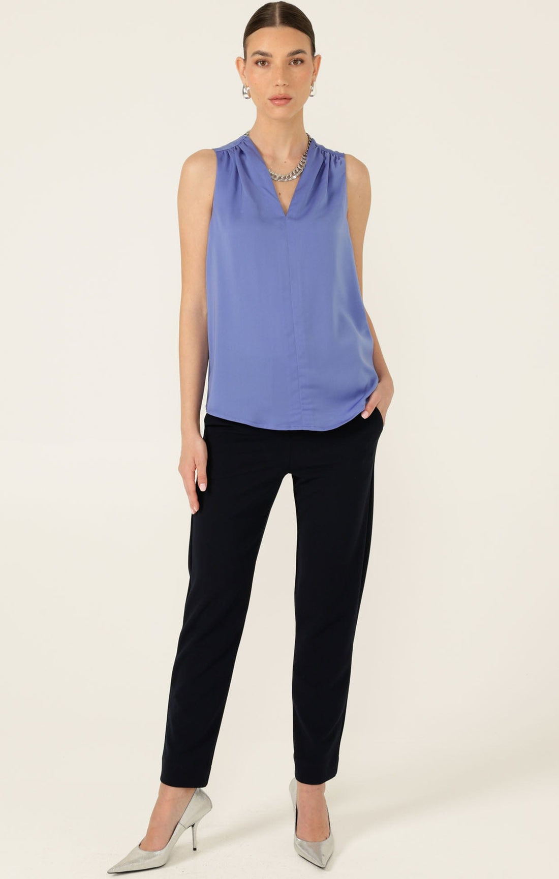 Piper Top In Cornflower by Sacha Drake
