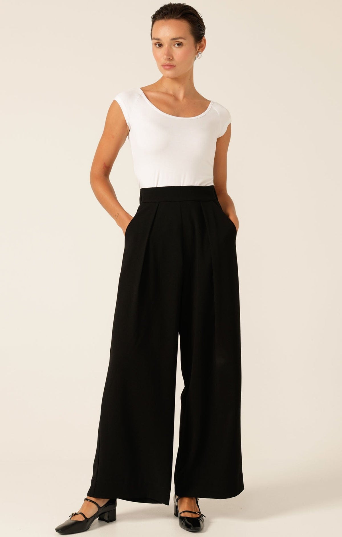 Cap Sleeve Top In White by Sacha Drake - image 2