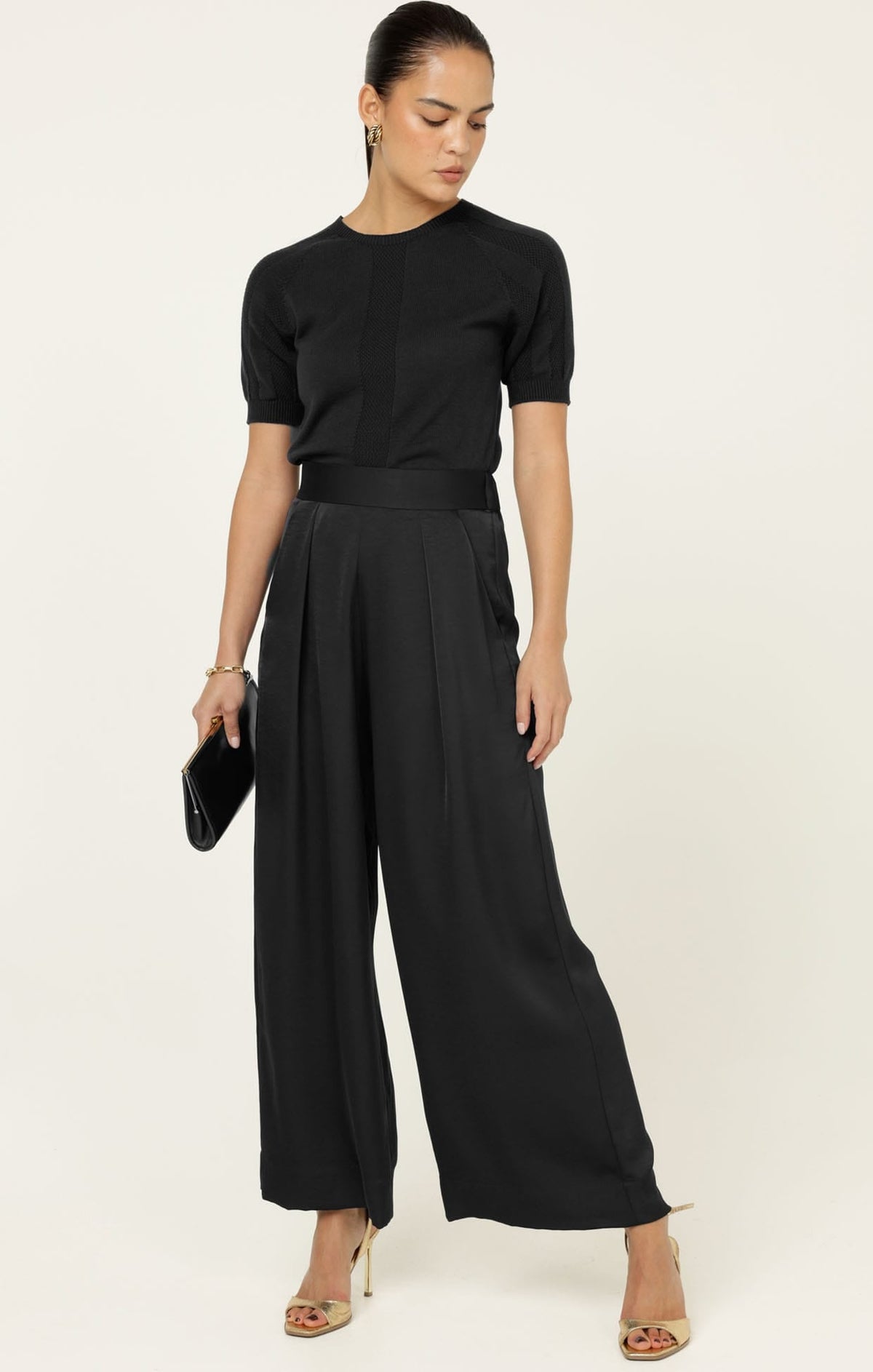 Raglan Knit Top In Black by Sacha Drake - image 3