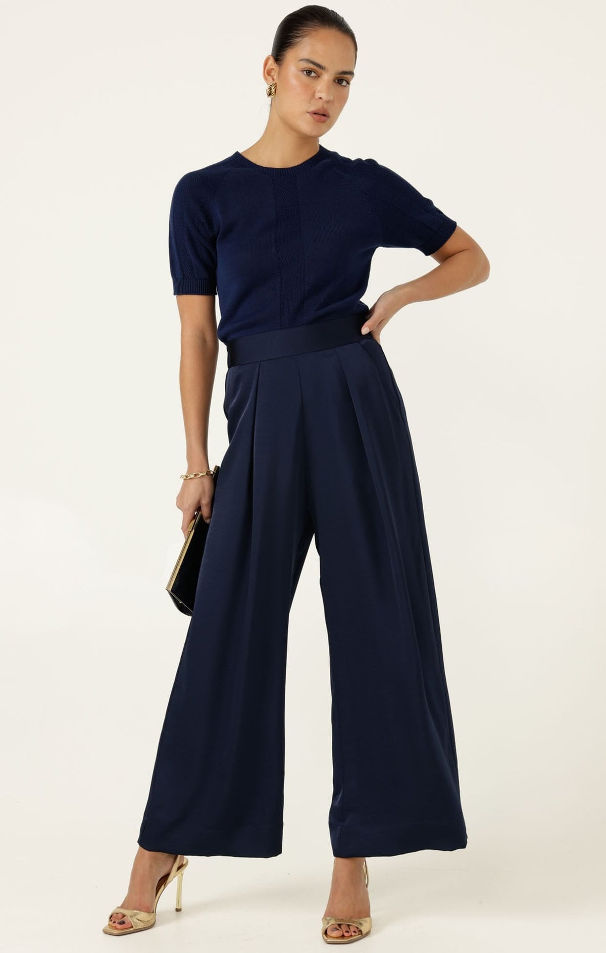 Raglan Knit Top In Navy by Sacha Drake - image 2