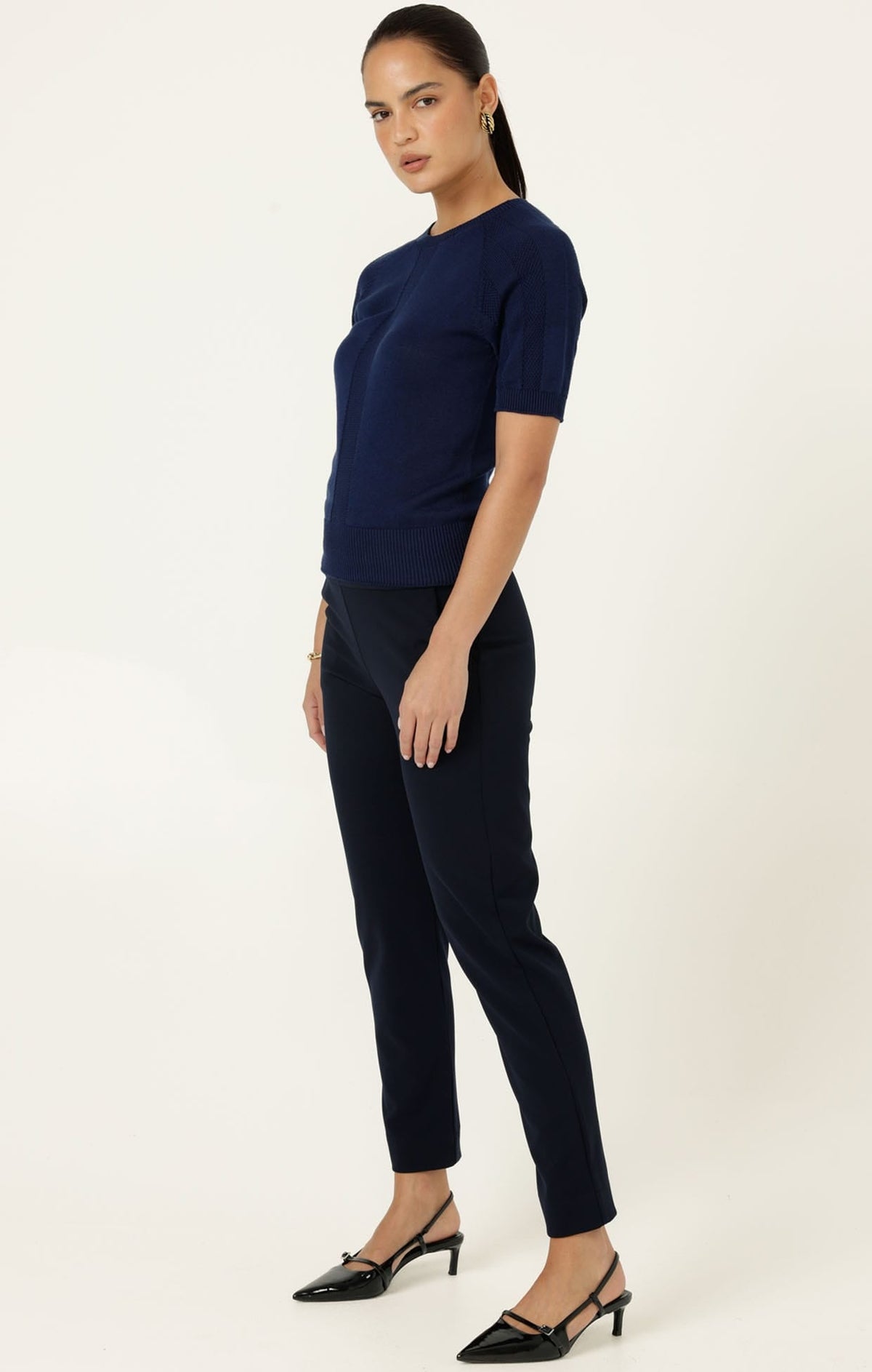 Raglan Knit Top In Navy by Sacha Drake - image 6