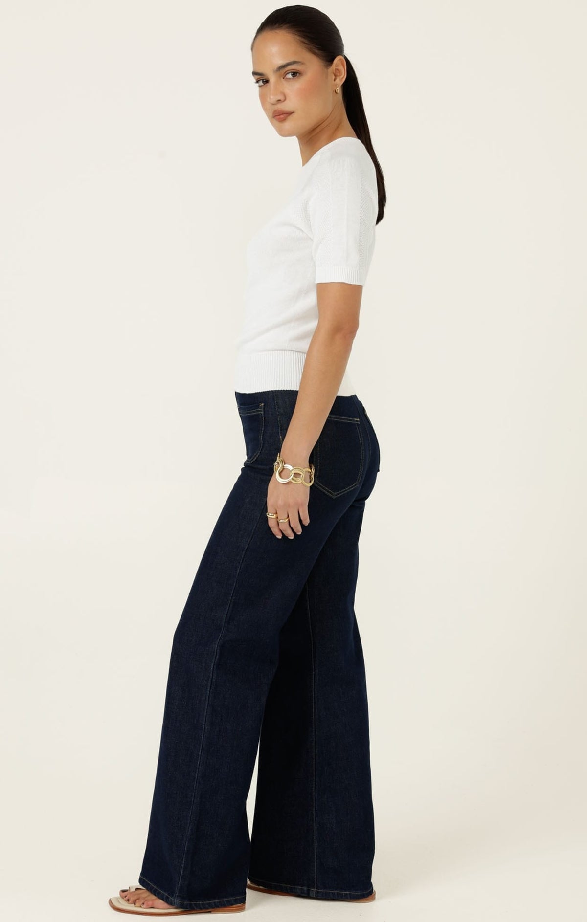 Raglan Knit Top In White by Sacha Drake - image 7