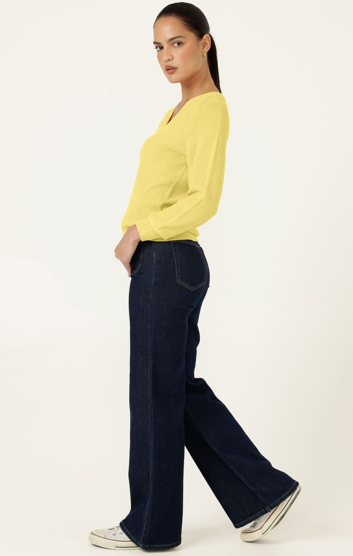 Rosanna Knit Top In Lemon by Sacha Drake - image 5