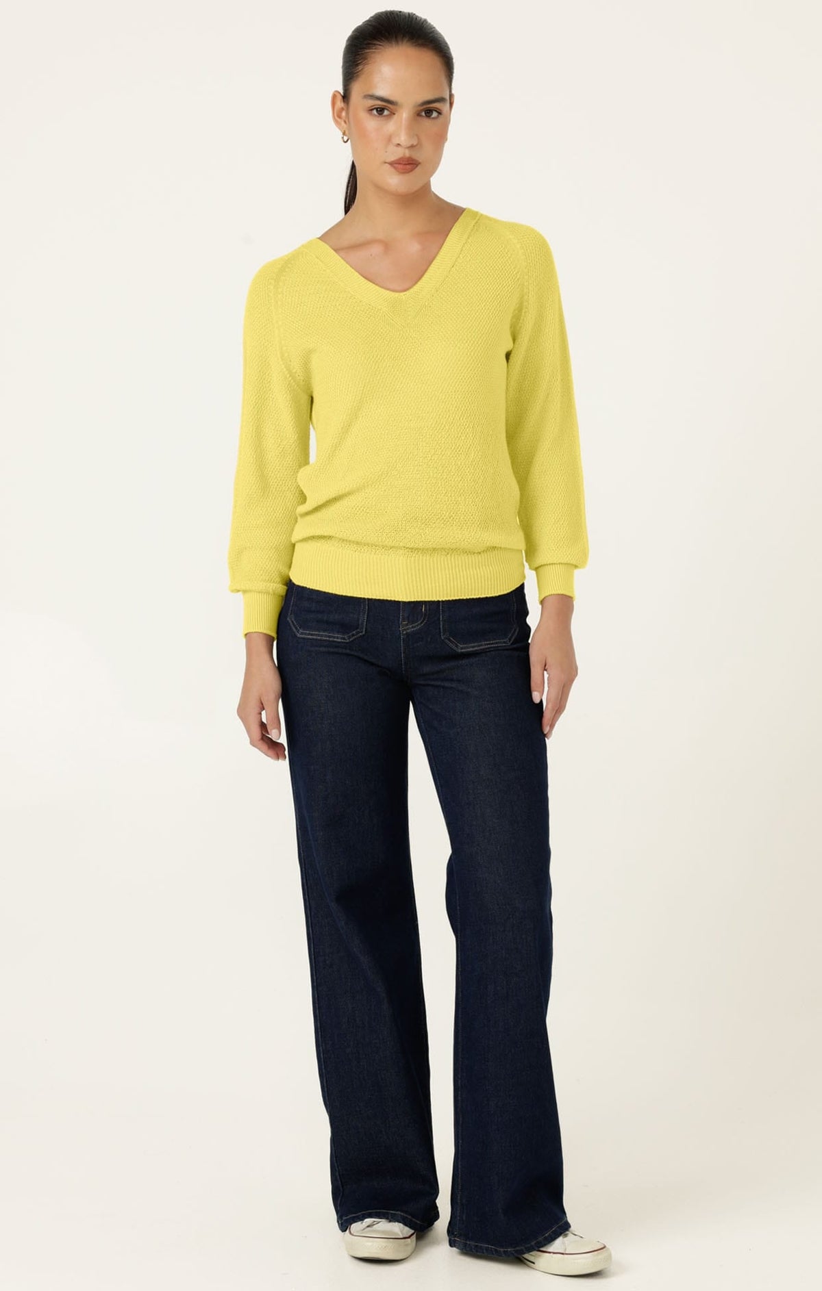 Rosanna Knit Top In Lemon by Sacha Drake - image 4