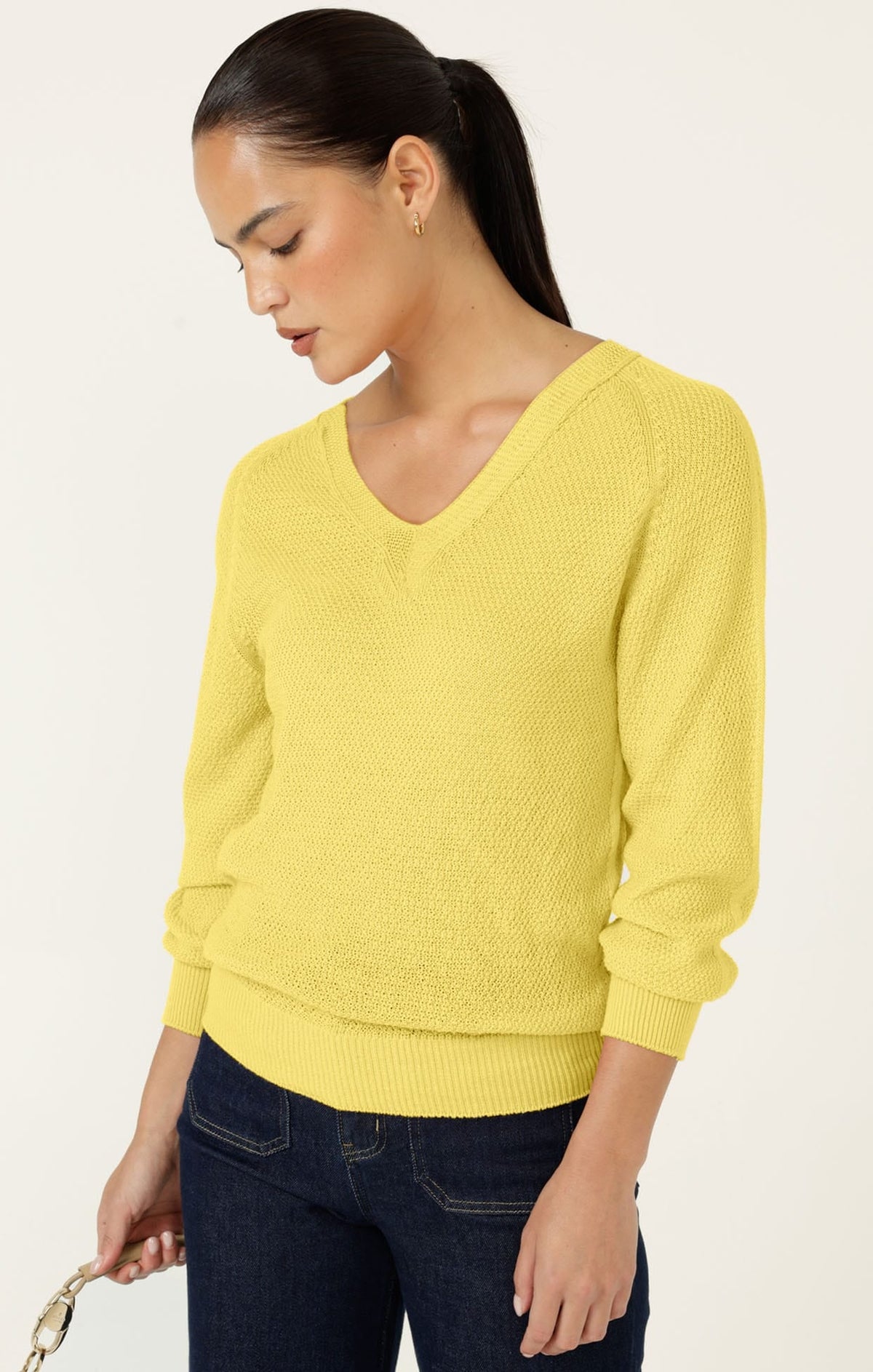 Rosanna Knit Top In Lemon by Sacha Drake - image 3