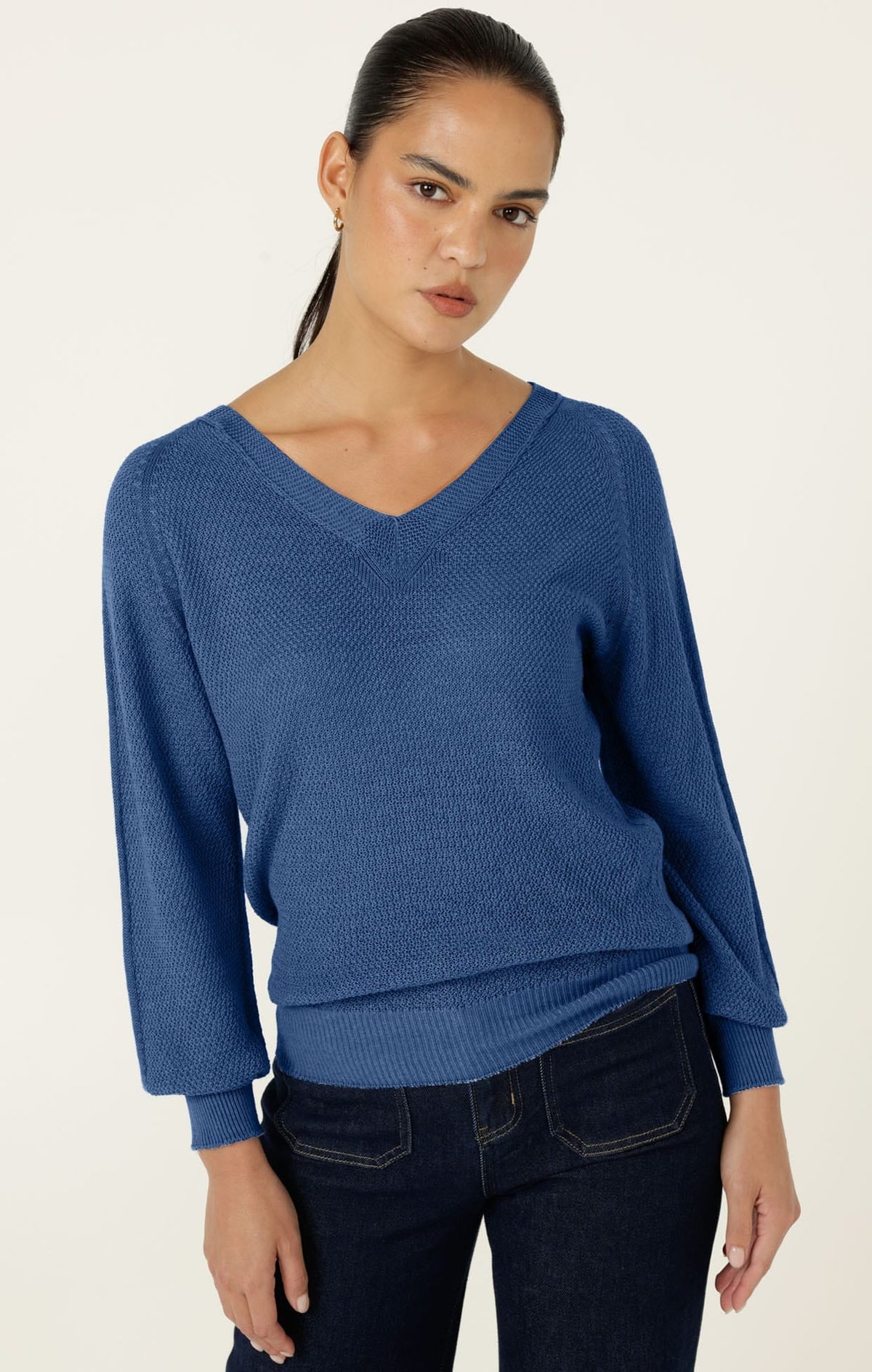 Rosanna Knit Top In Bluebell by Sacha Drake
